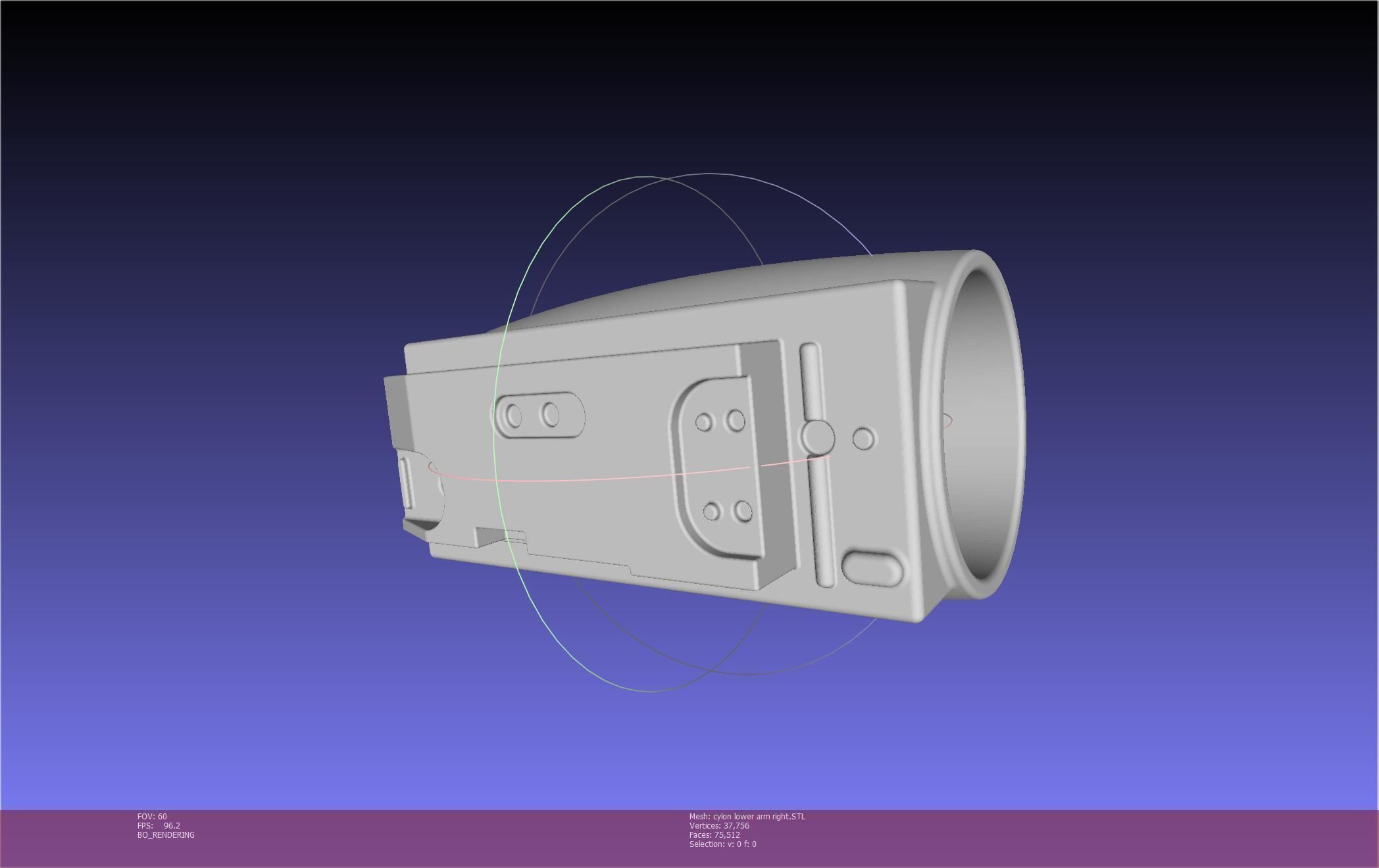 Battlestar Galactica Cylon Armpieces Printable Parts 3D print model_132