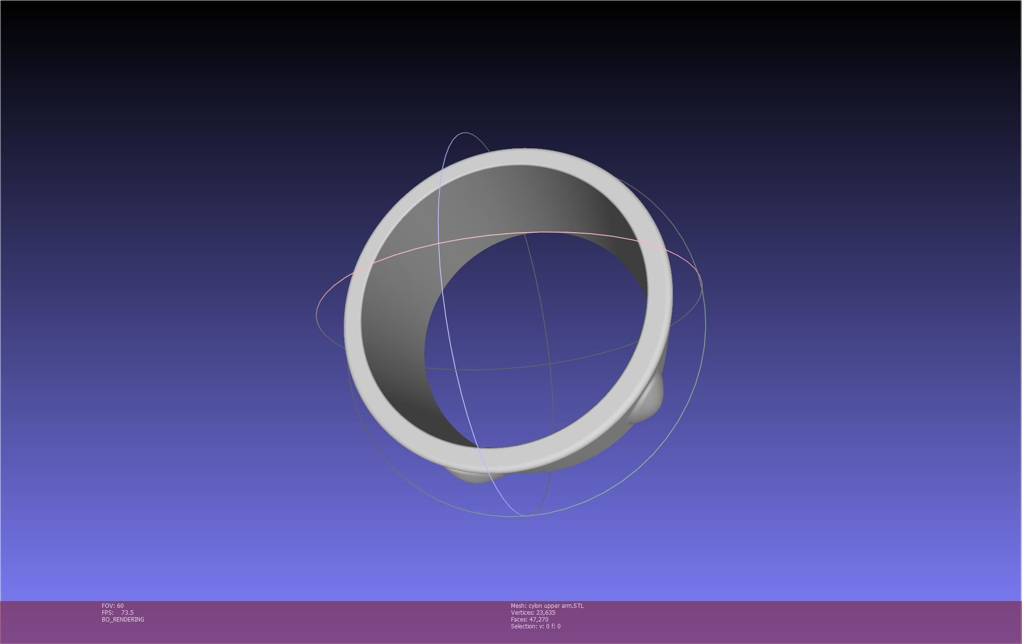 Battlestar Galactica Cylon Armpieces Printable Parts 3D print model_64