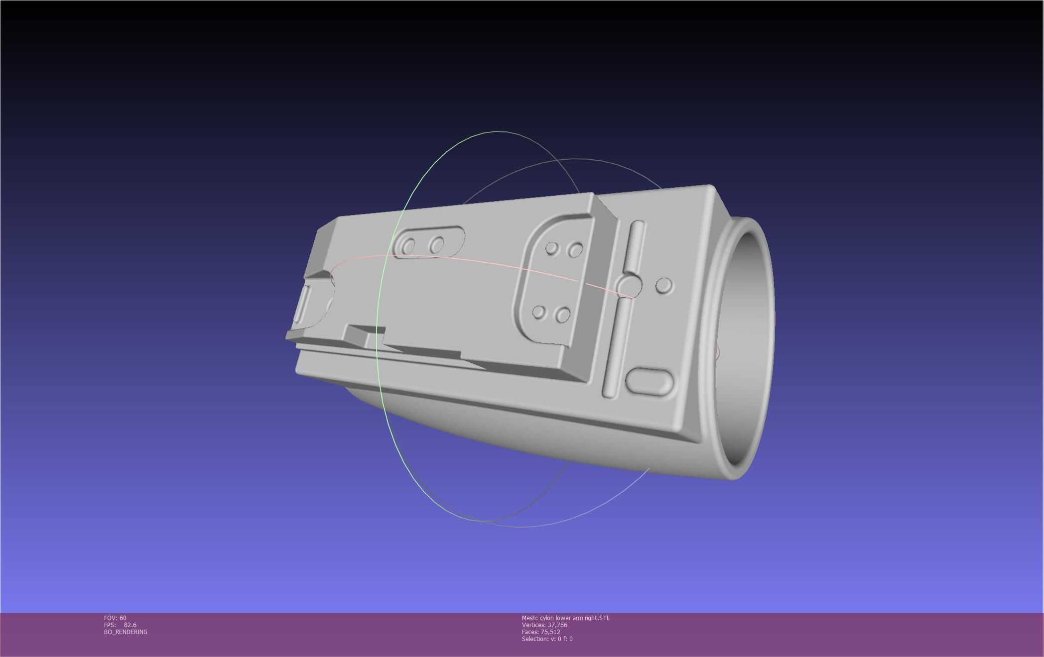 Battlestar Galactica Cylon Armpieces Printable Parts 3D print model_131