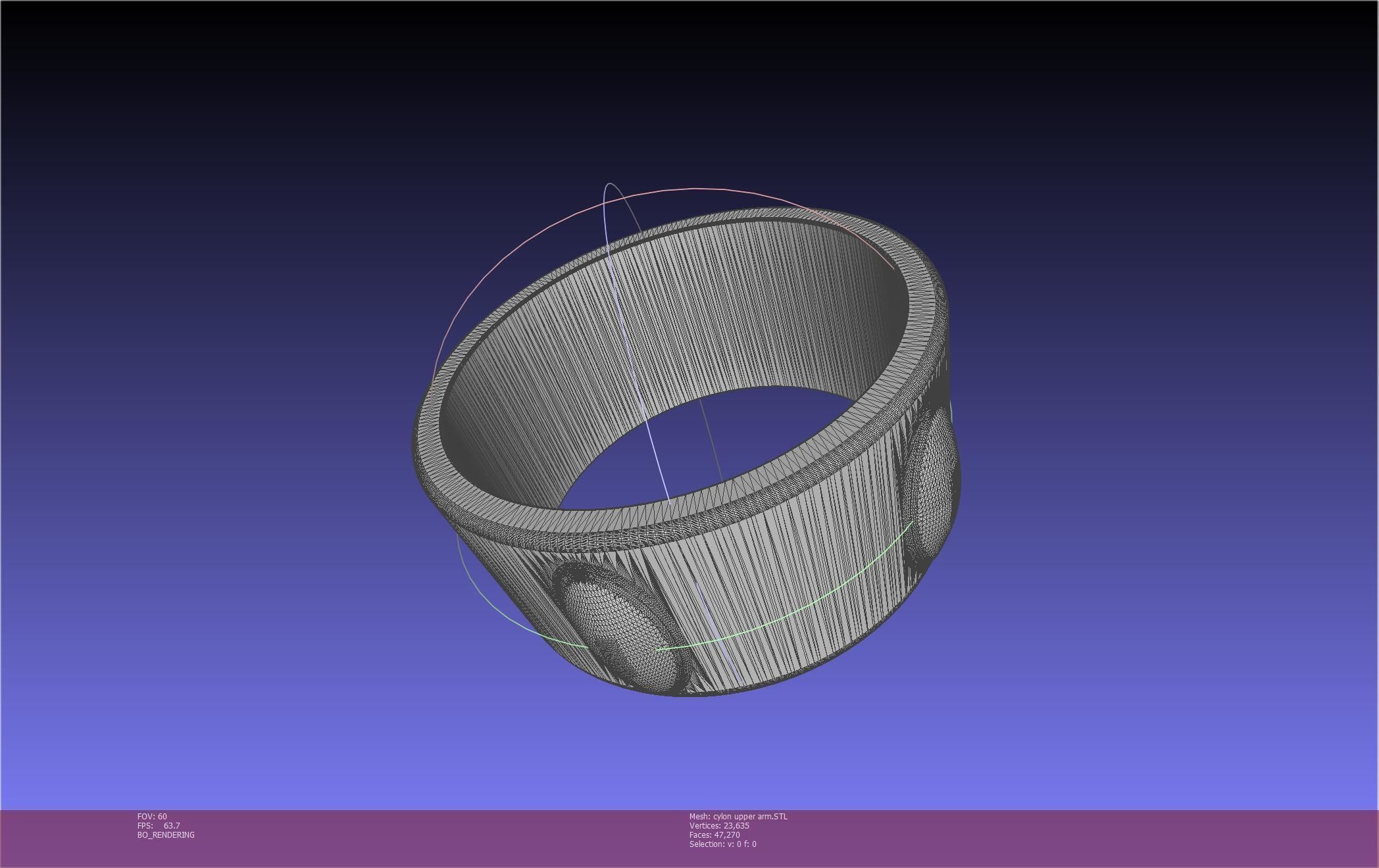 Battlestar Galactica Cylon Armpieces Printable Parts 3D print model_35