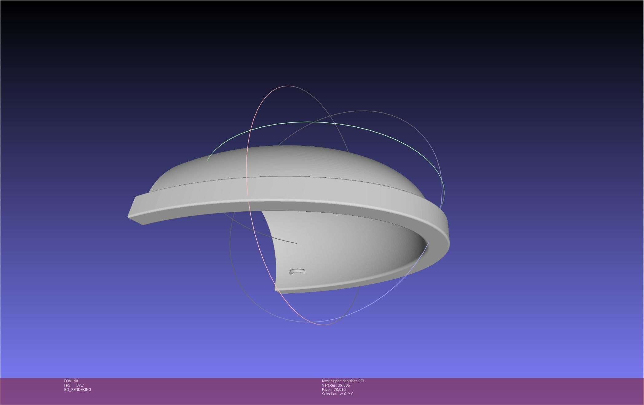 Battlestar Galactica Cylon Armpieces Printable Parts 3D print model_20