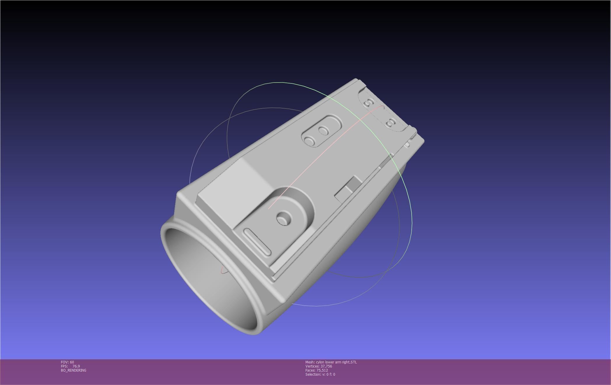 Battlestar Galactica Cylon Armpieces Printable Parts 3D print model_122