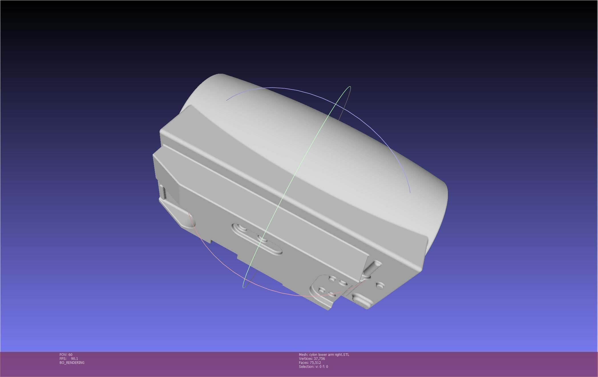 Battlestar Galactica Cylon Armpieces Printable Parts 3D print model_95