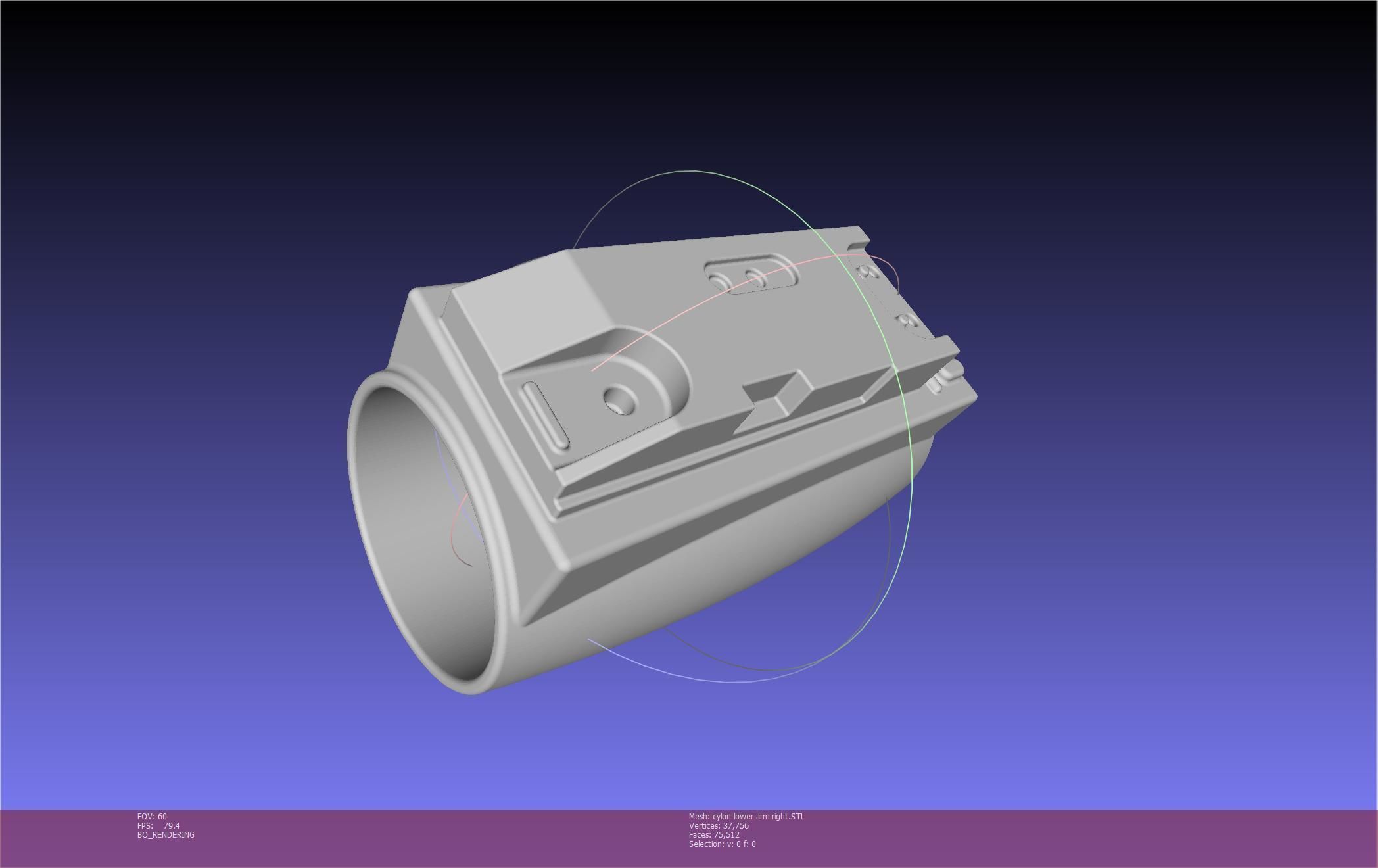 Battlestar Galactica Cylon Armpieces Printable Parts 3D print model_137