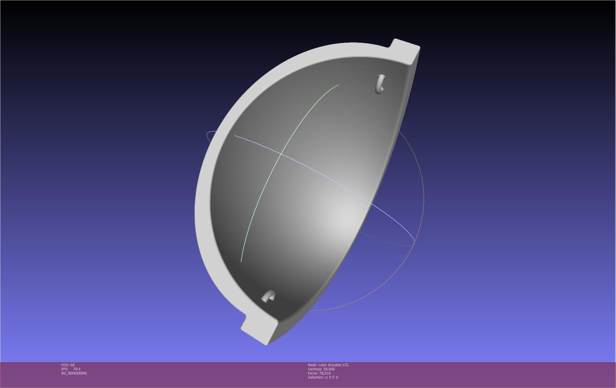 Battlestar Galactica Cylon Armpieces Printable Parts 3D print model_9