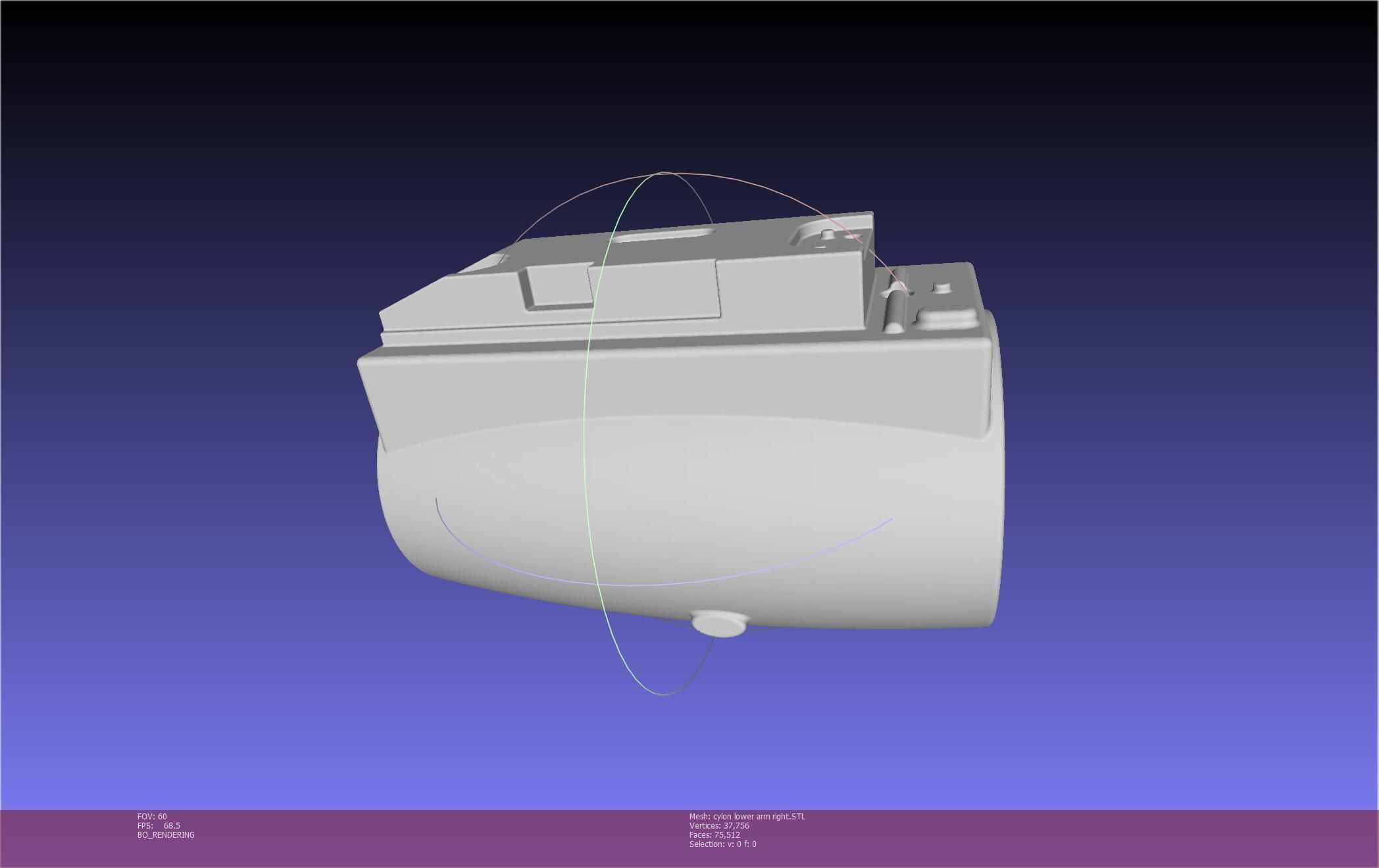 Battlestar Galactica Cylon Armpieces Printable Parts 3D print model_130
