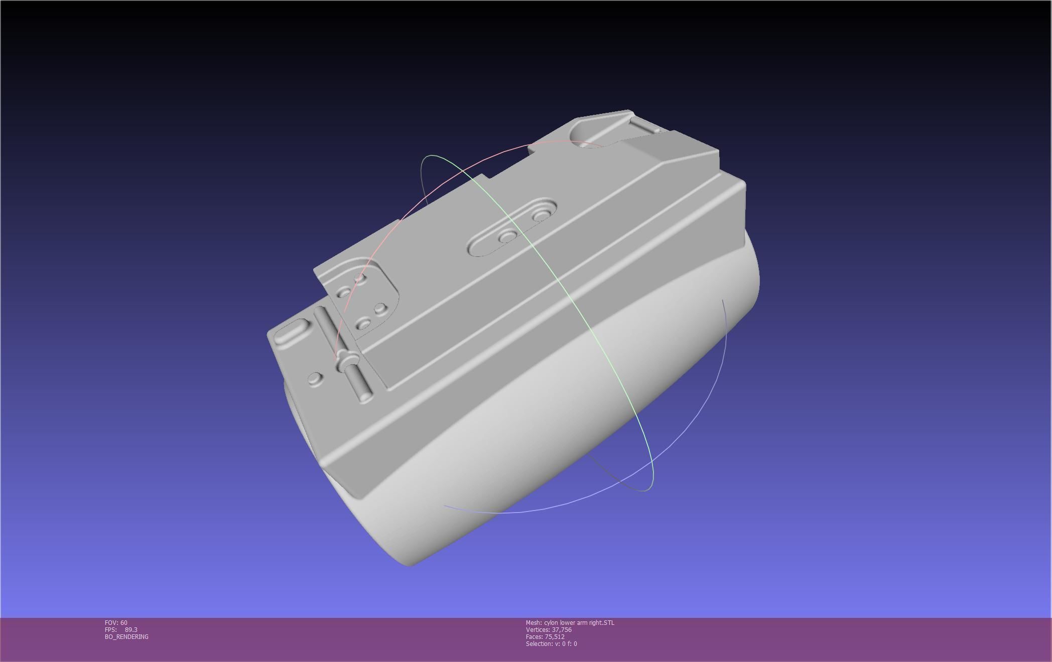 Battlestar Galactica Cylon Armpieces Printable Parts 3D print model_119