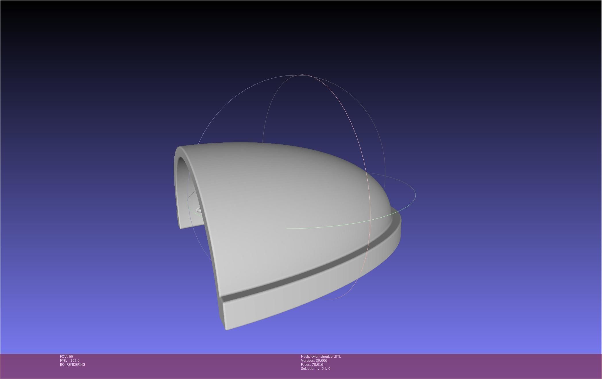 Battlestar Galactica Cylon Armpieces Printable Parts 3D print model_1