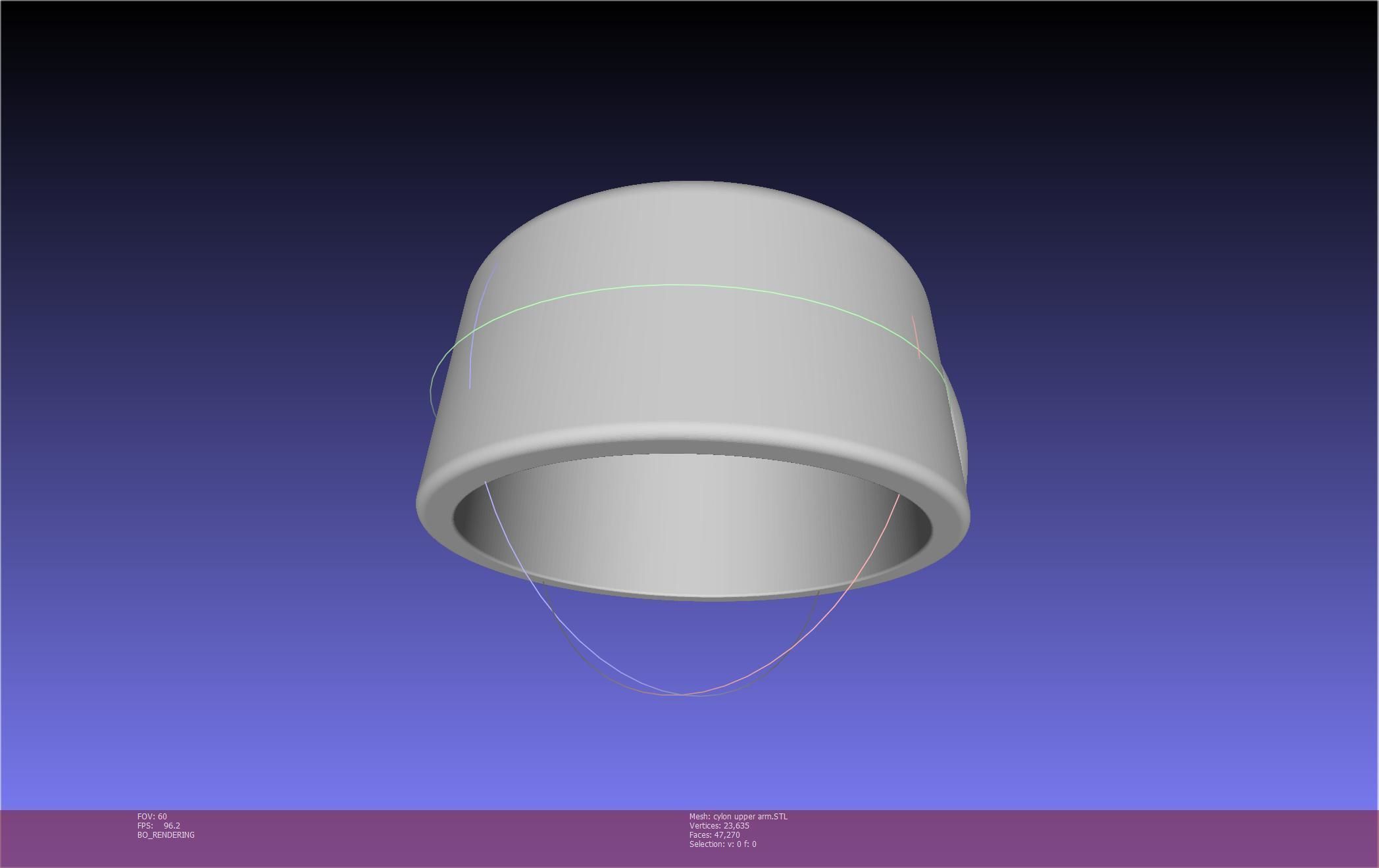 Battlestar Galactica Cylon Armpieces Printable Parts 3D print model_49