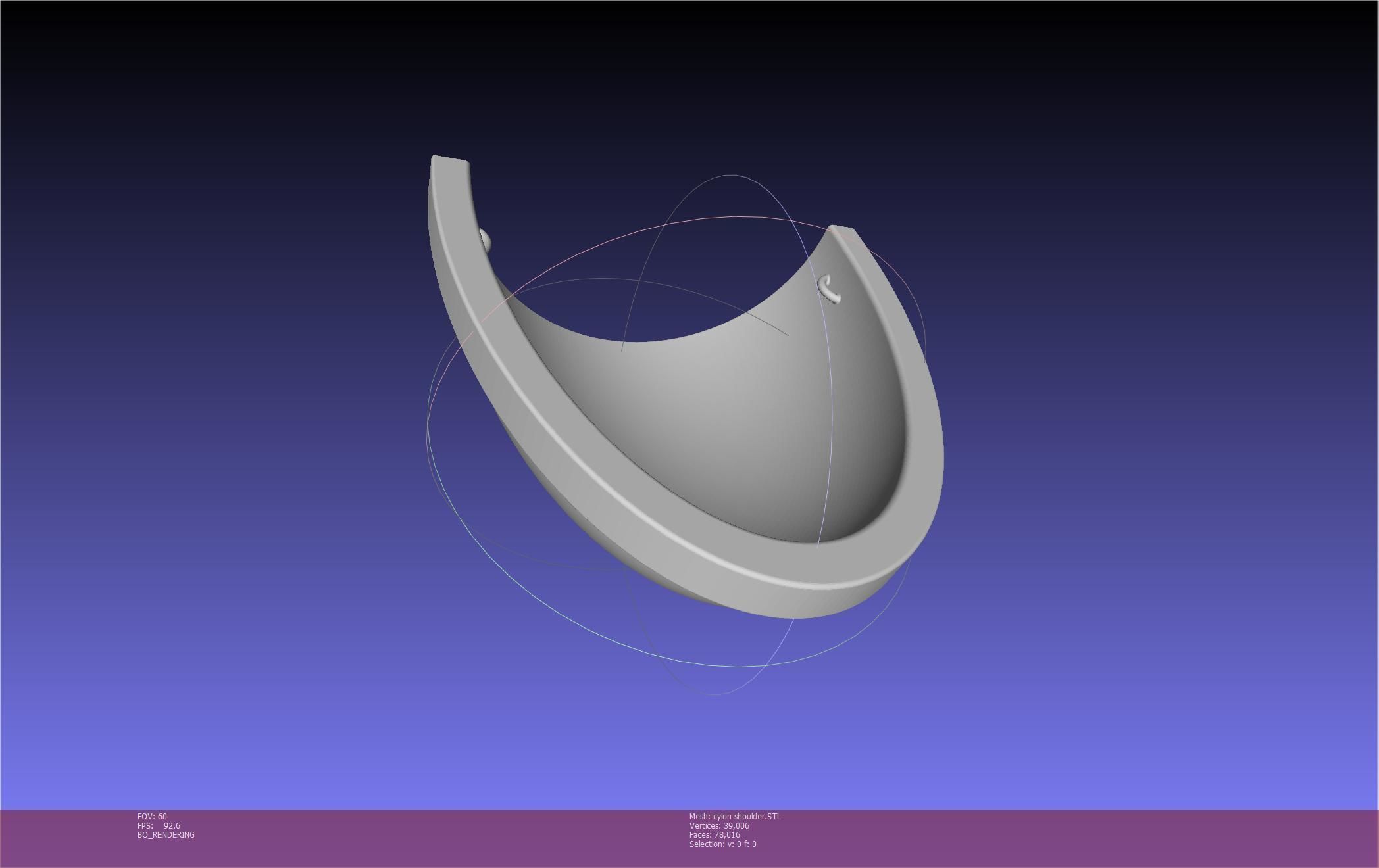 Battlestar Galactica Cylon Armpieces Printable Parts 3D print model_12