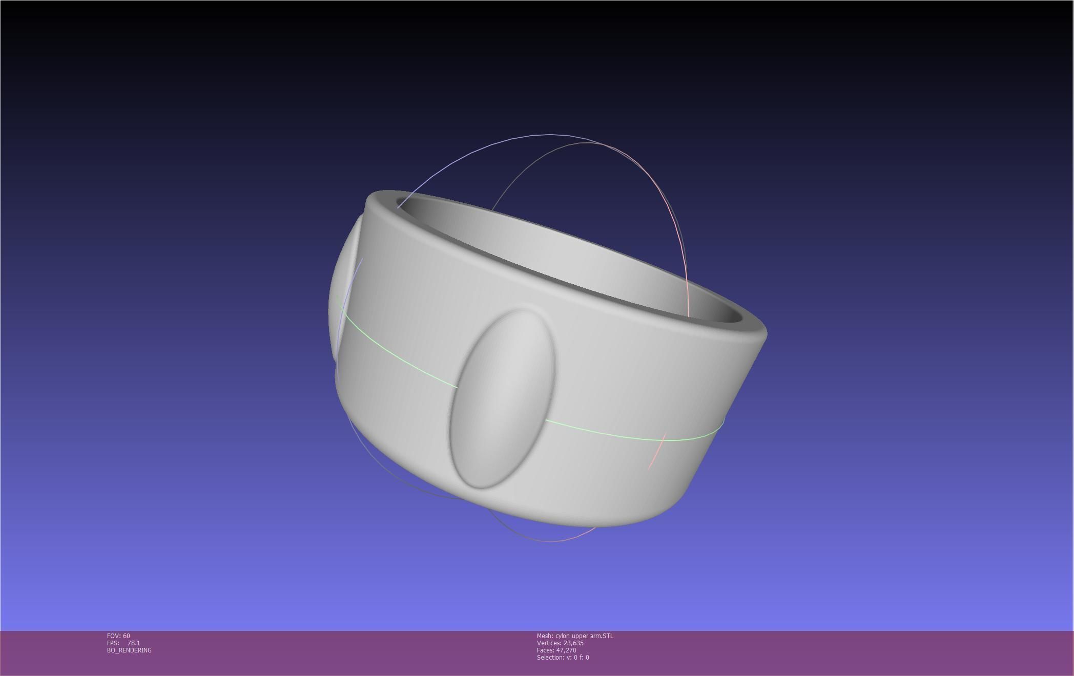 Battlestar Galactica Cylon Armpieces Printable Parts 3D print model_55