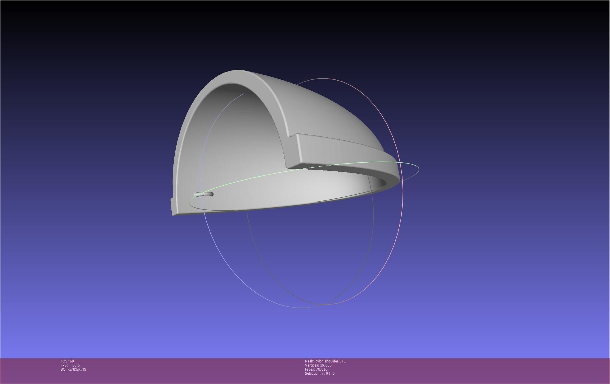 Battlestar Galactica Cylon Armpieces Printable Parts 3D print model_26