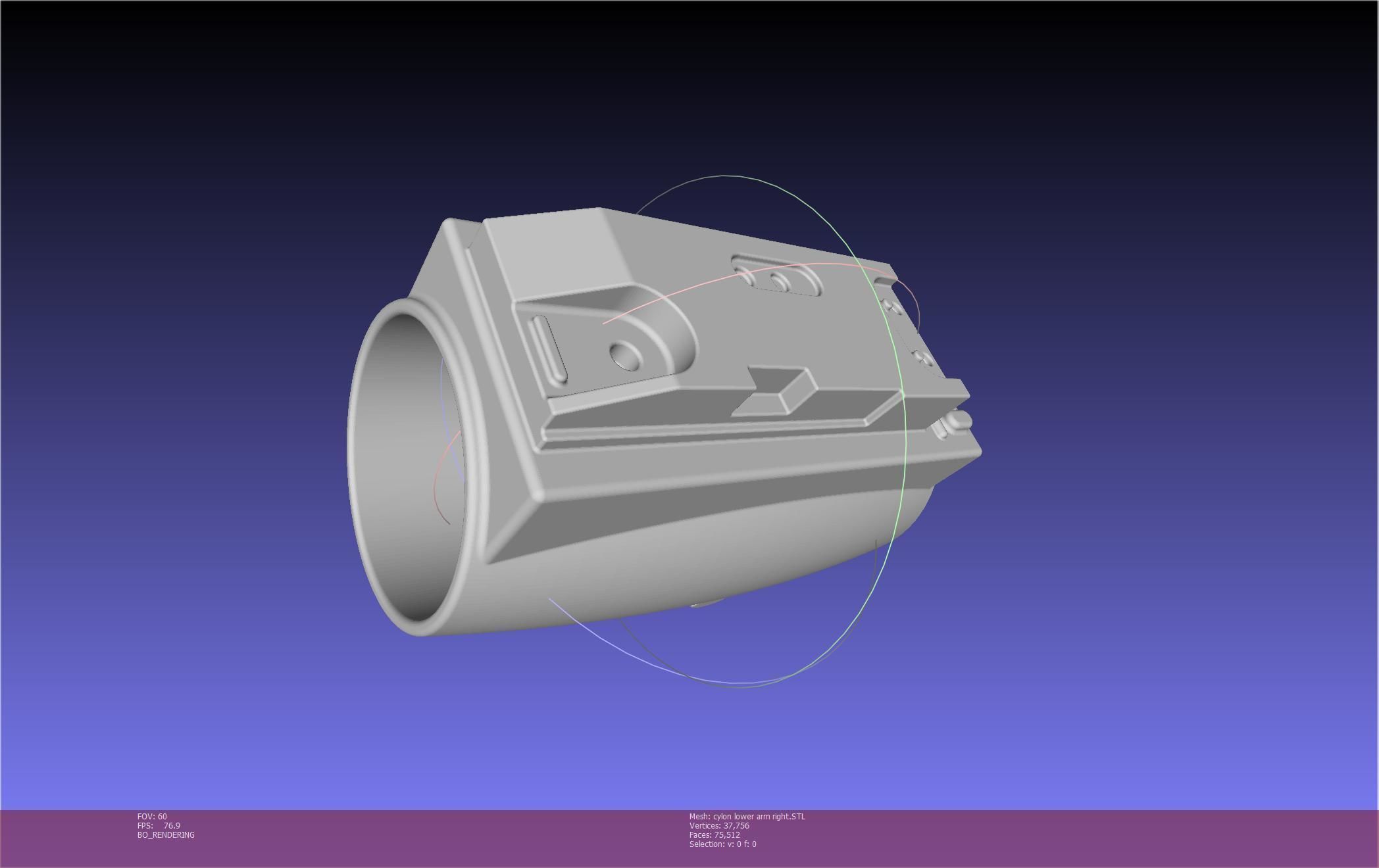 Battlestar Galactica Cylon Armpieces Printable Parts 3D print model_134