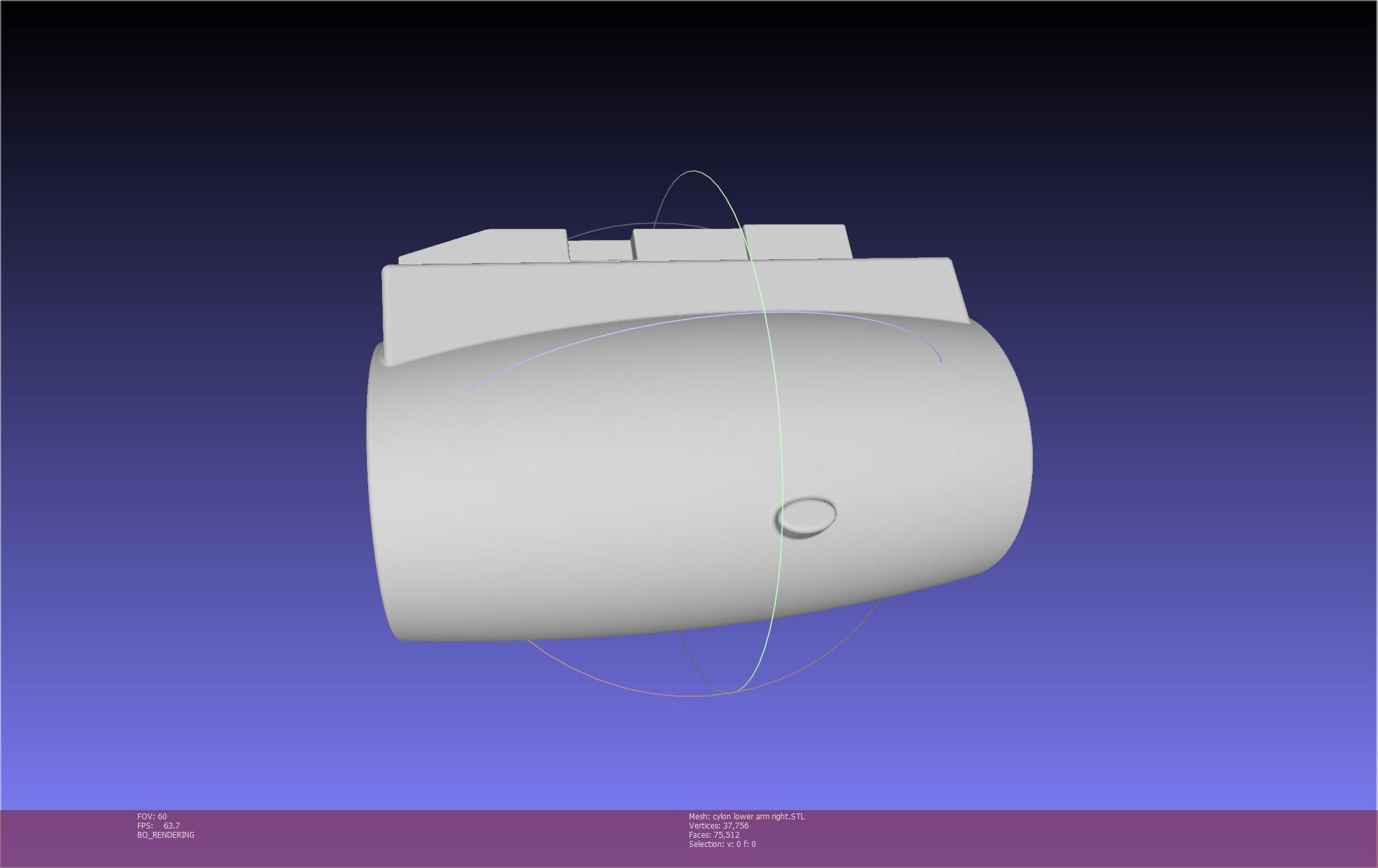 Battlestar Galactica Cylon Armpieces Printable Parts 3D print model_124