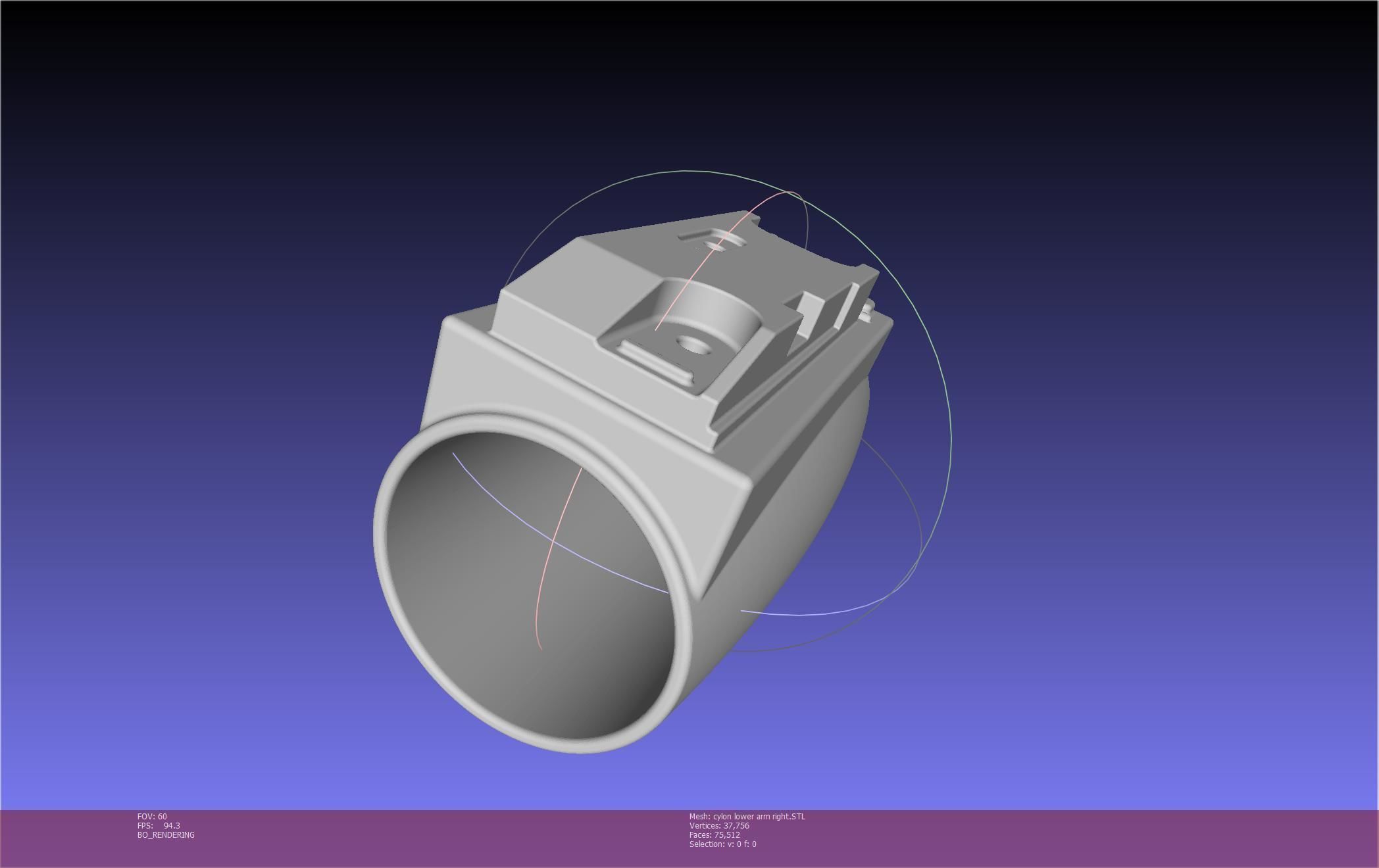 Battlestar Galactica Cylon Armpieces Printable Parts 3D print model_135