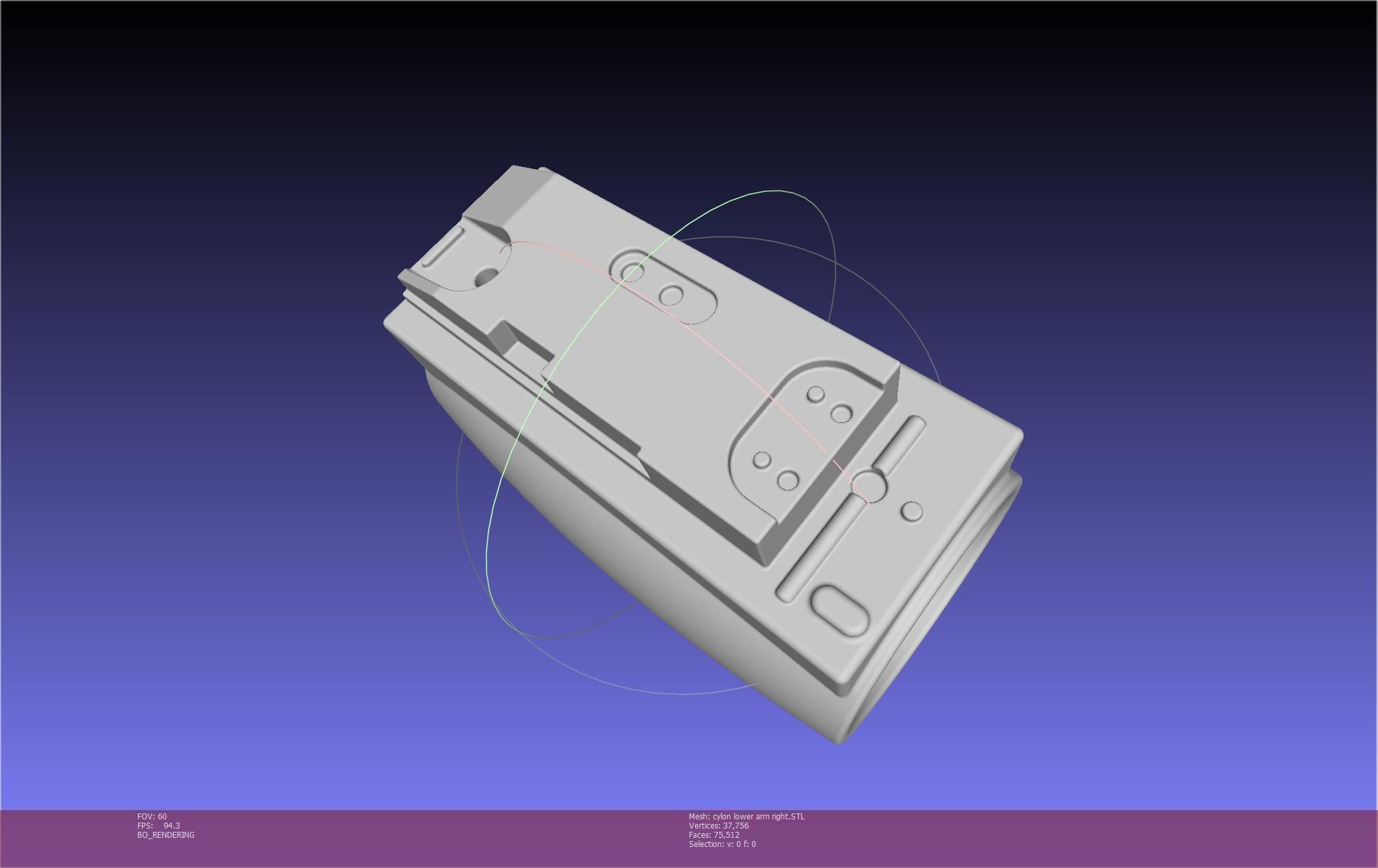 Battlestar Galactica Cylon Armpieces Printable Parts 3D print model_94