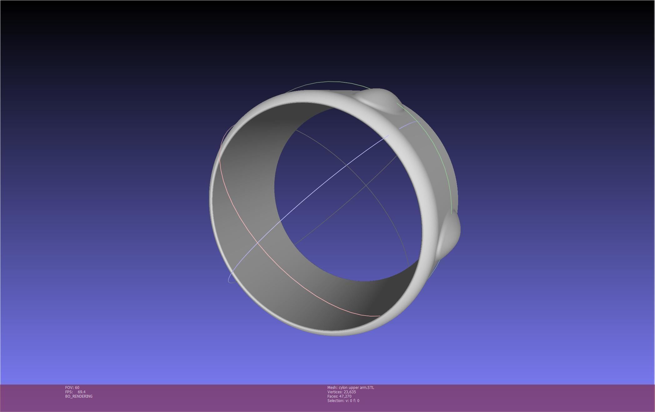 Battlestar Galactica Cylon Armpieces Printable Parts 3D print model_60