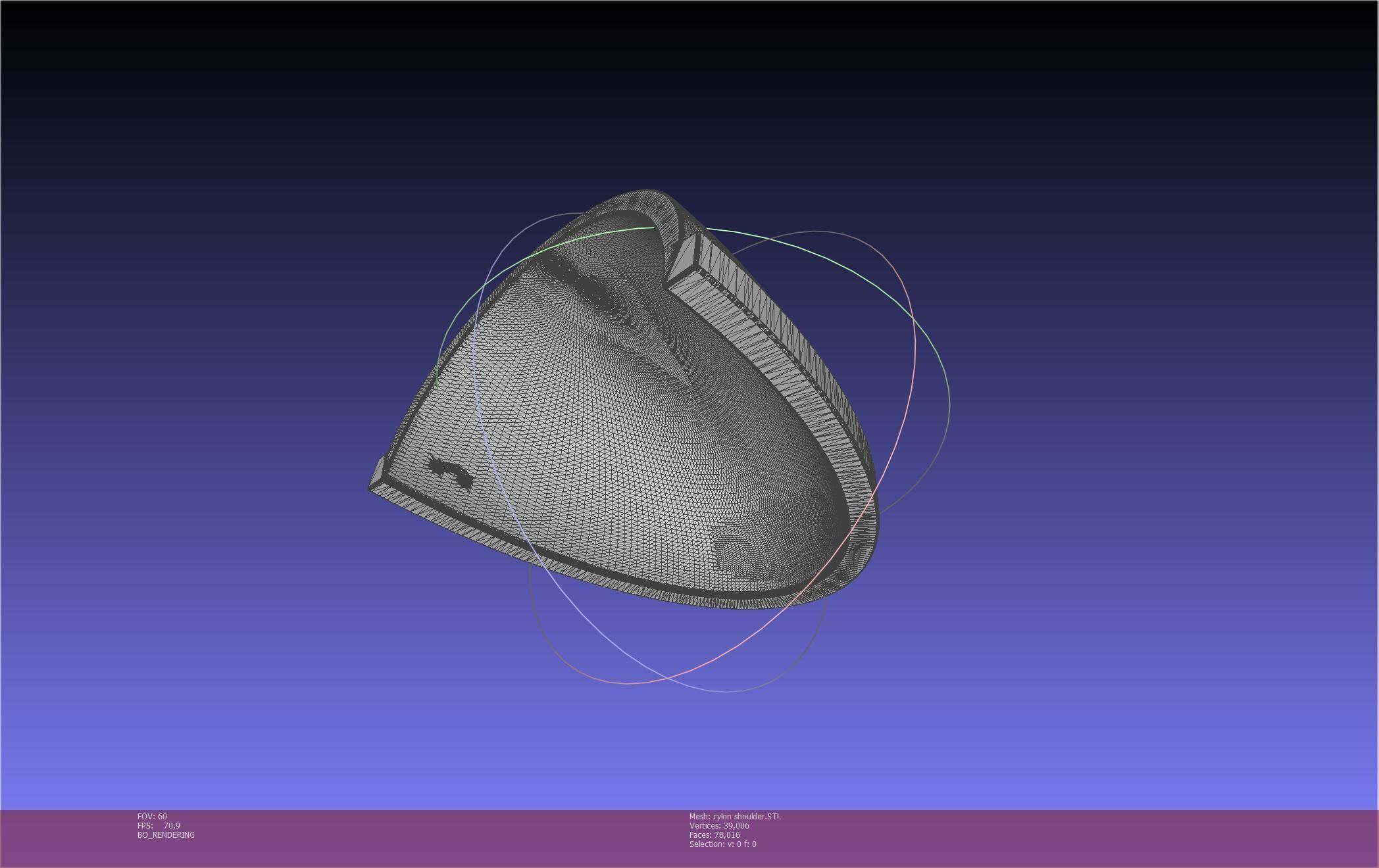 Battlestar Galactica Cylon Armpieces Printable Parts 3D print model_2