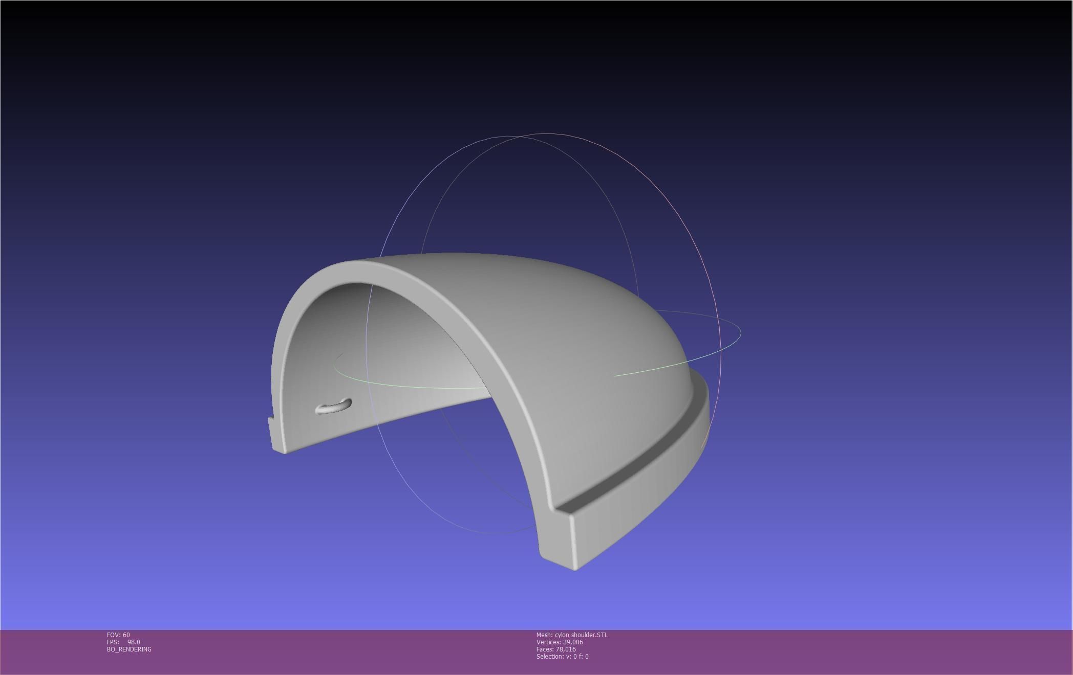 Battlestar Galactica Cylon Armpieces Printable Parts 3D print model_6