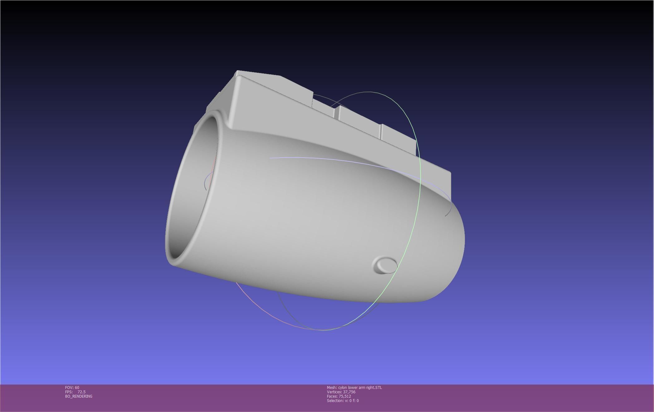 Battlestar Galactica Cylon Armpieces Printable Parts 3D print model_90