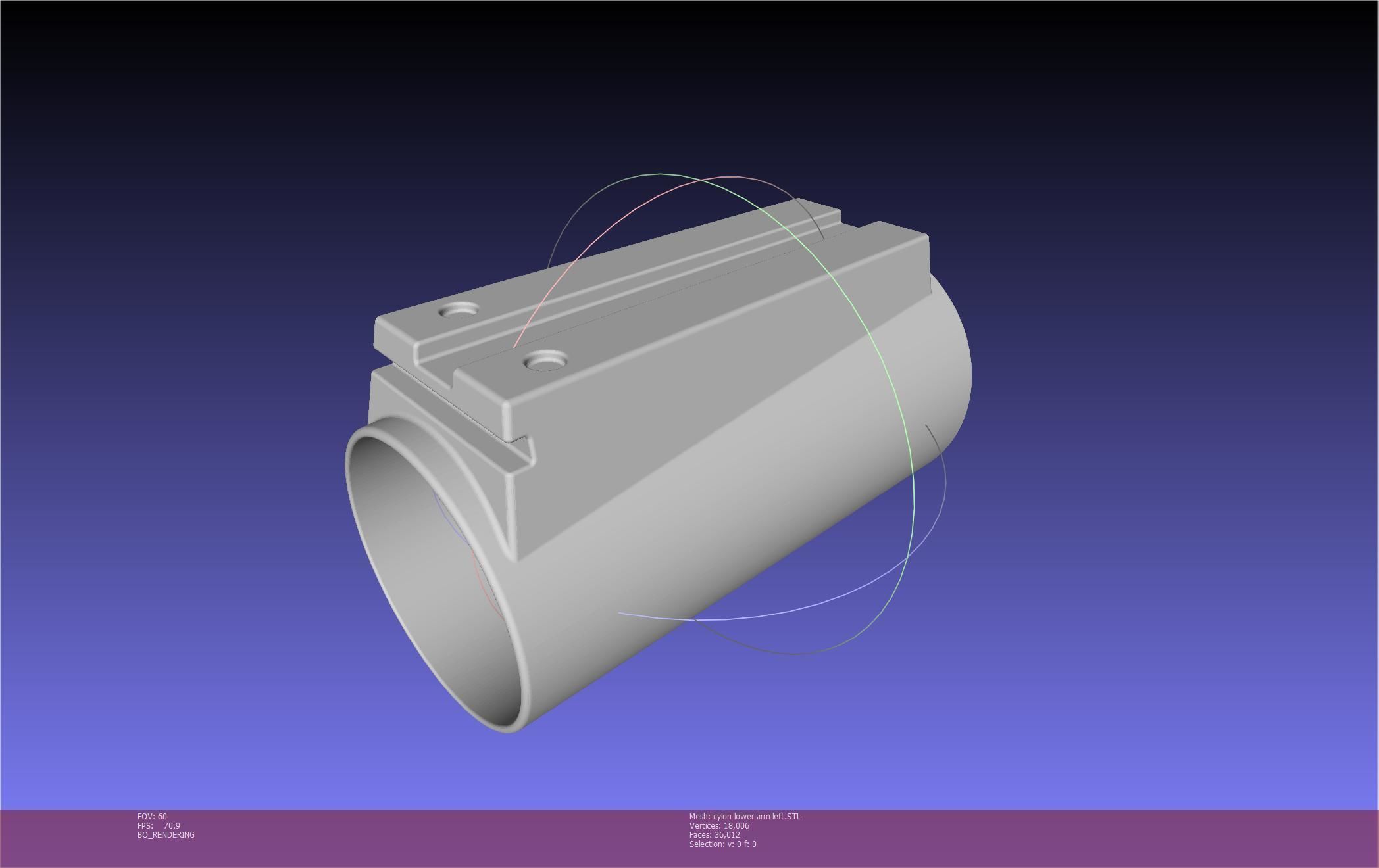 Battlestar Galactica Cylon Armpieces Printable Parts 3D print model_73