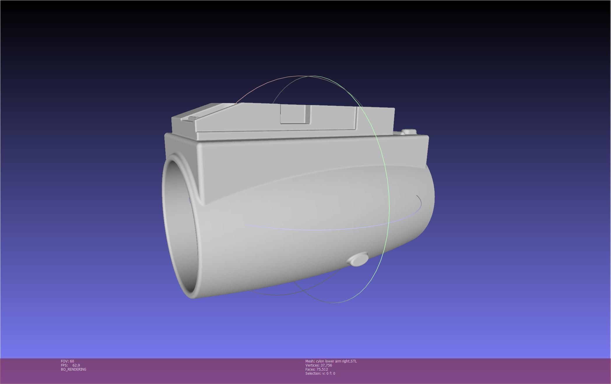Battlestar Galactica Cylon Armpieces Printable Parts 3D print model_89