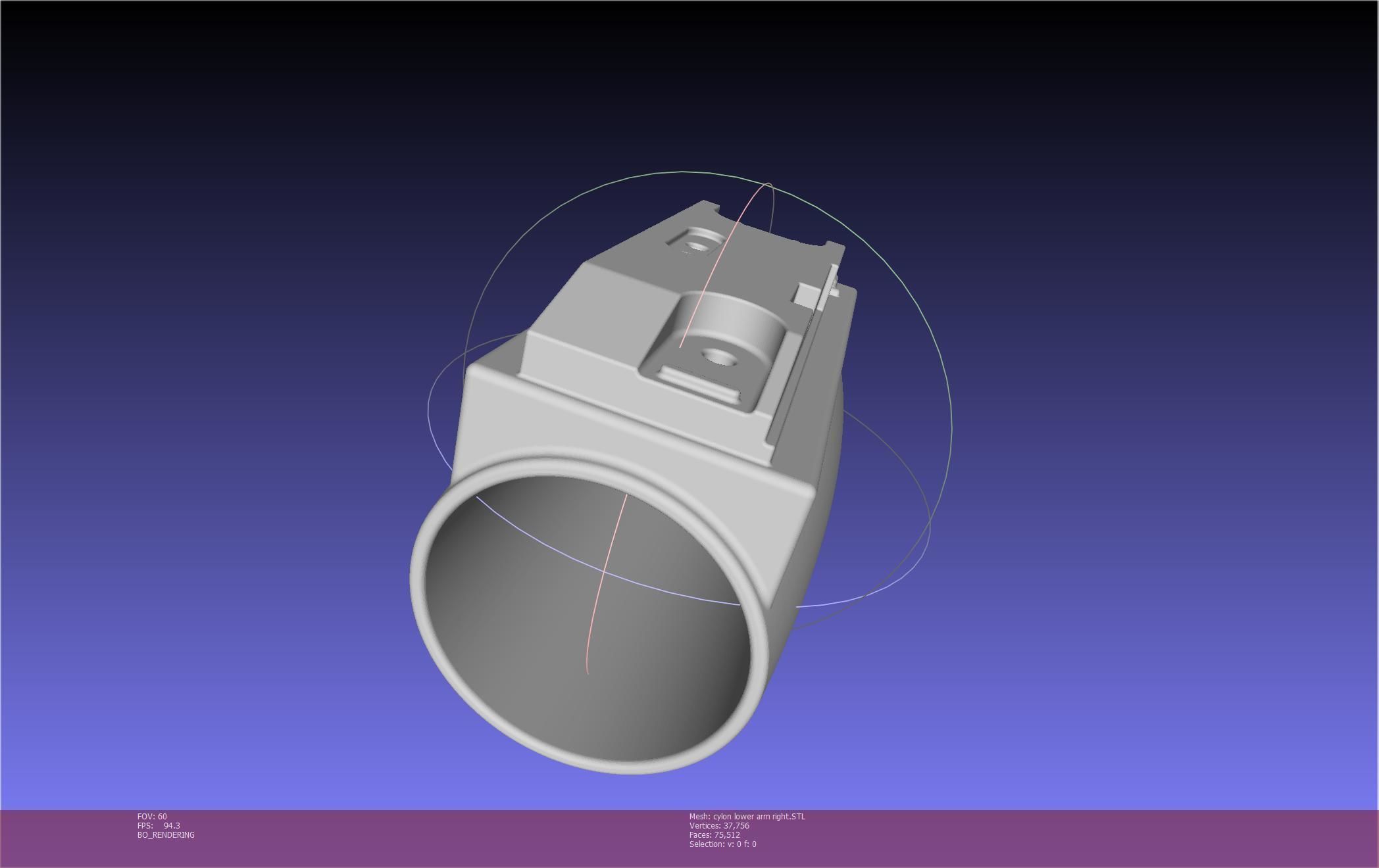 Battlestar Galactica Cylon Armpieces Printable Parts 3D print model_110