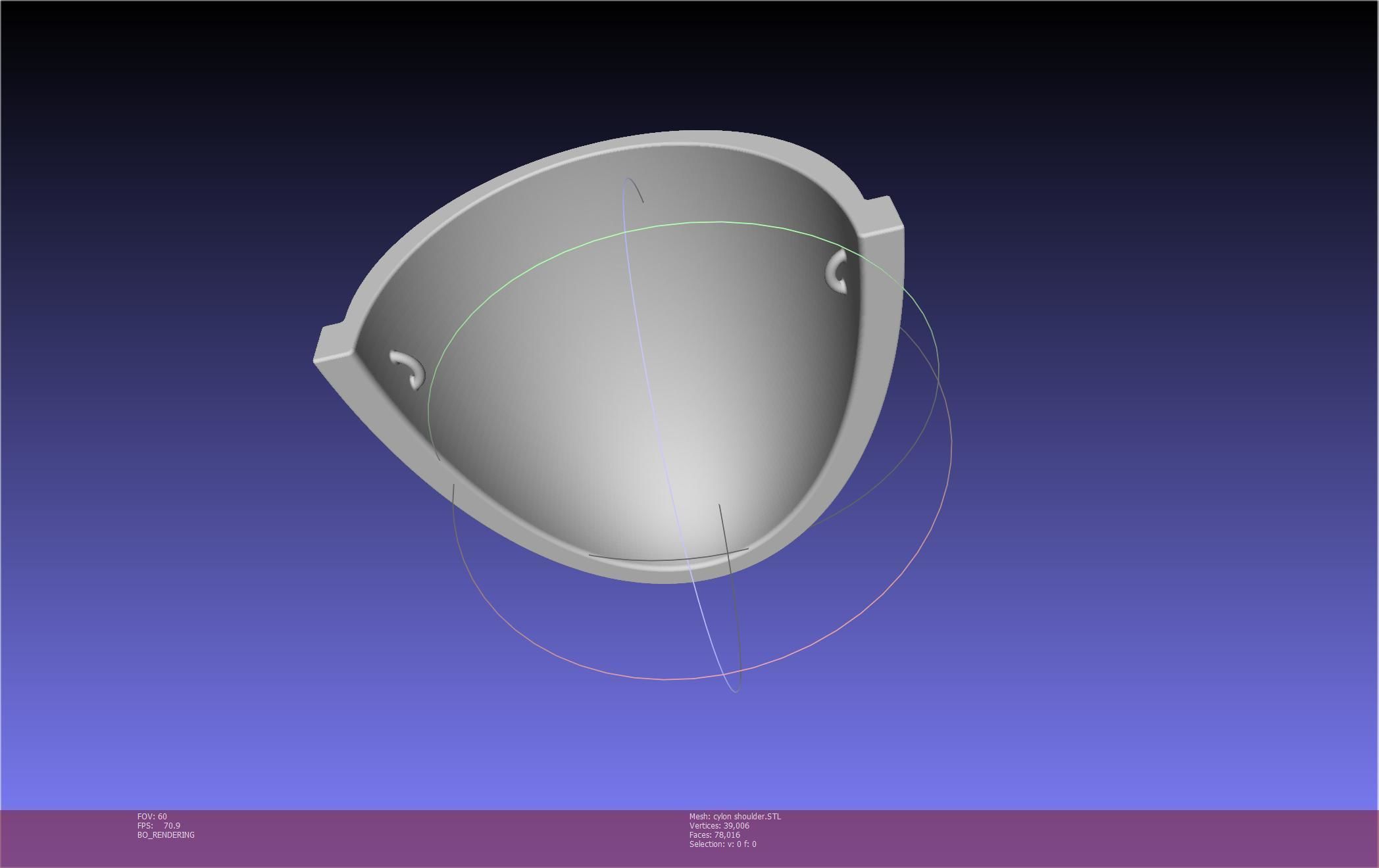 Battlestar Galactica Cylon Armpieces Printable Parts 3D print model_25