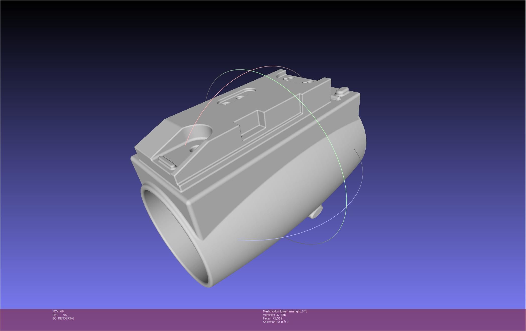 Battlestar Galactica Cylon Armpieces Printable Parts 3D print model_88