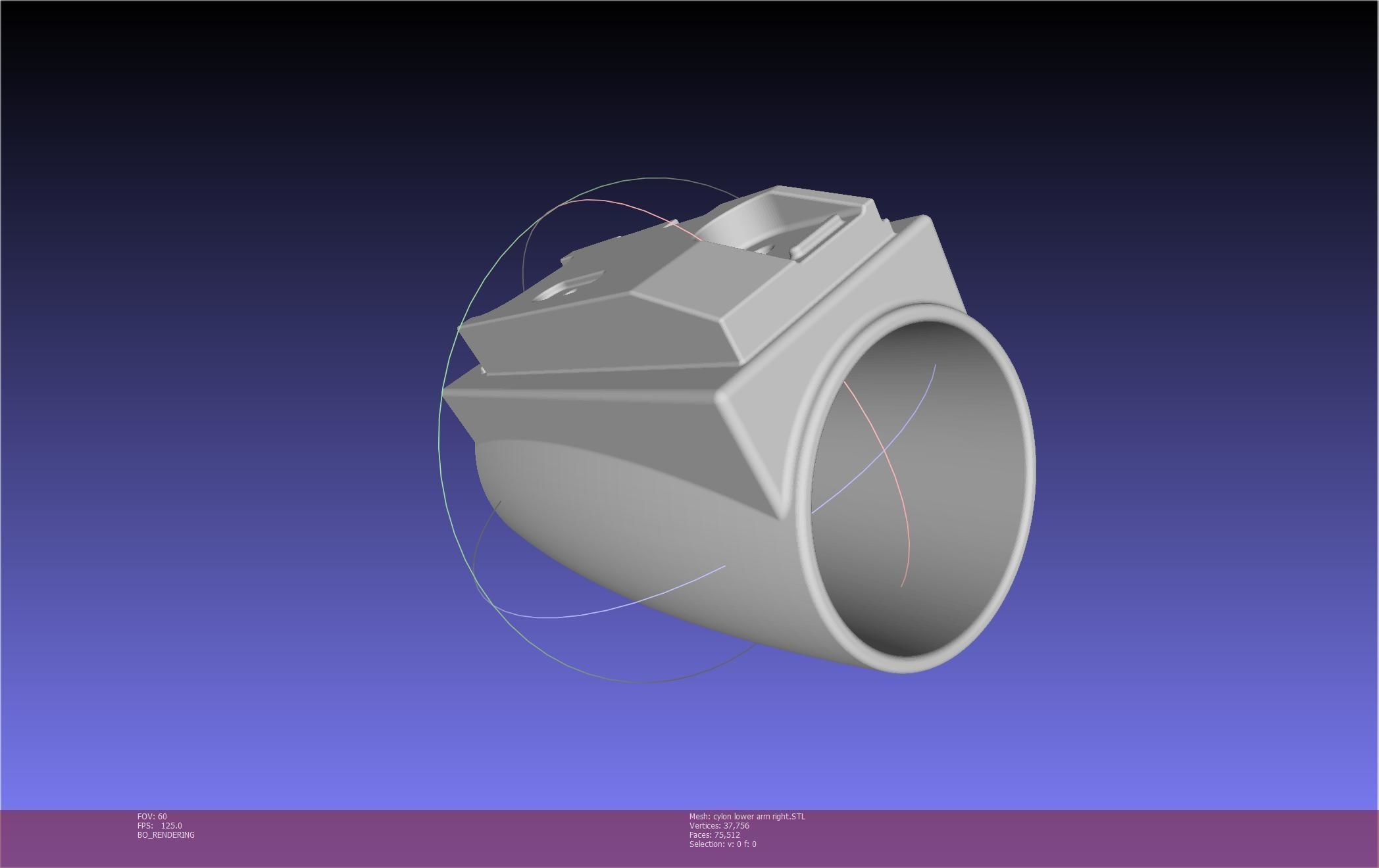 Battlestar Galactica Cylon Armpieces Printable Parts 3D print model_120