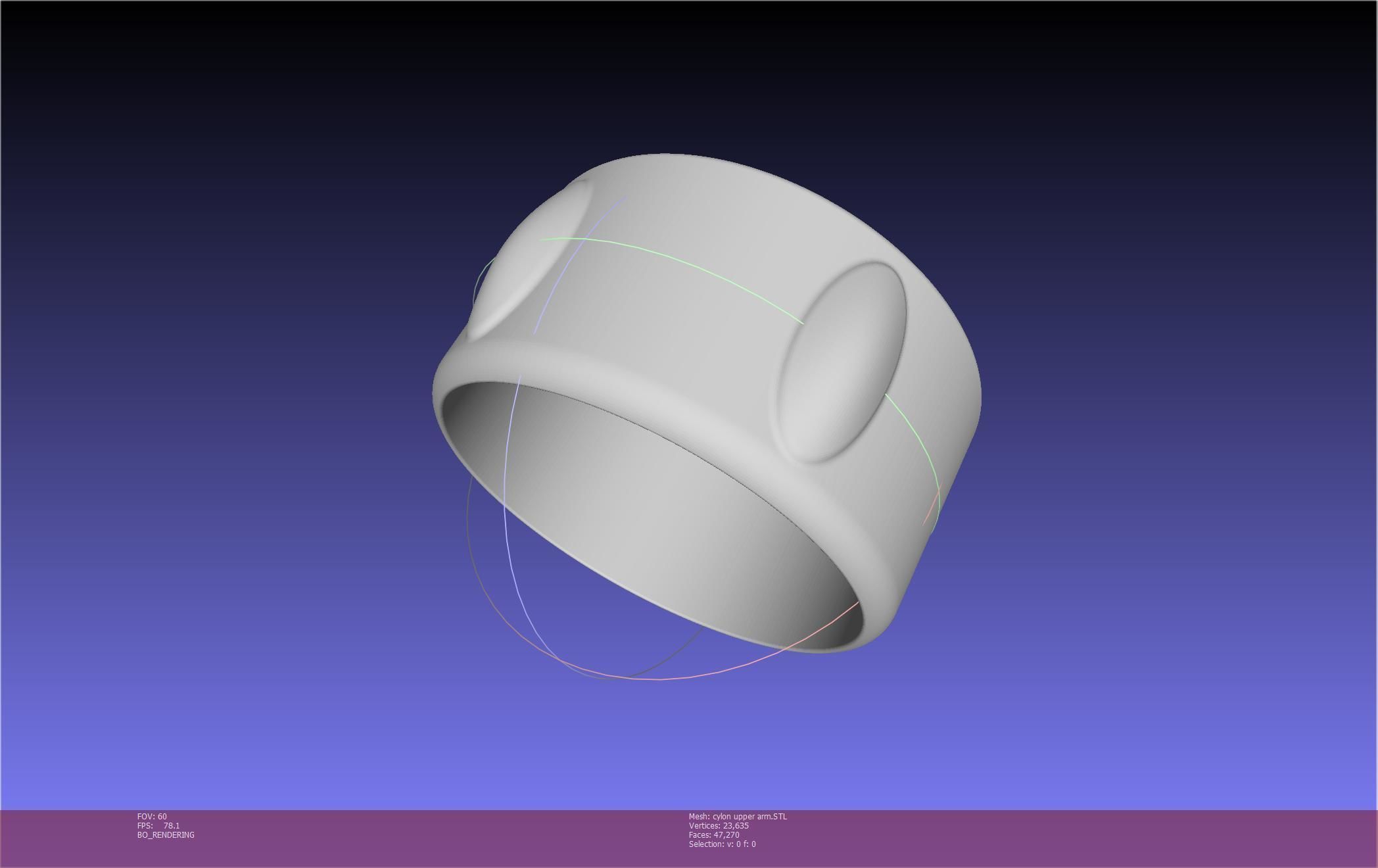 Battlestar Galactica Cylon Armpieces Printable Parts 3D print model_56