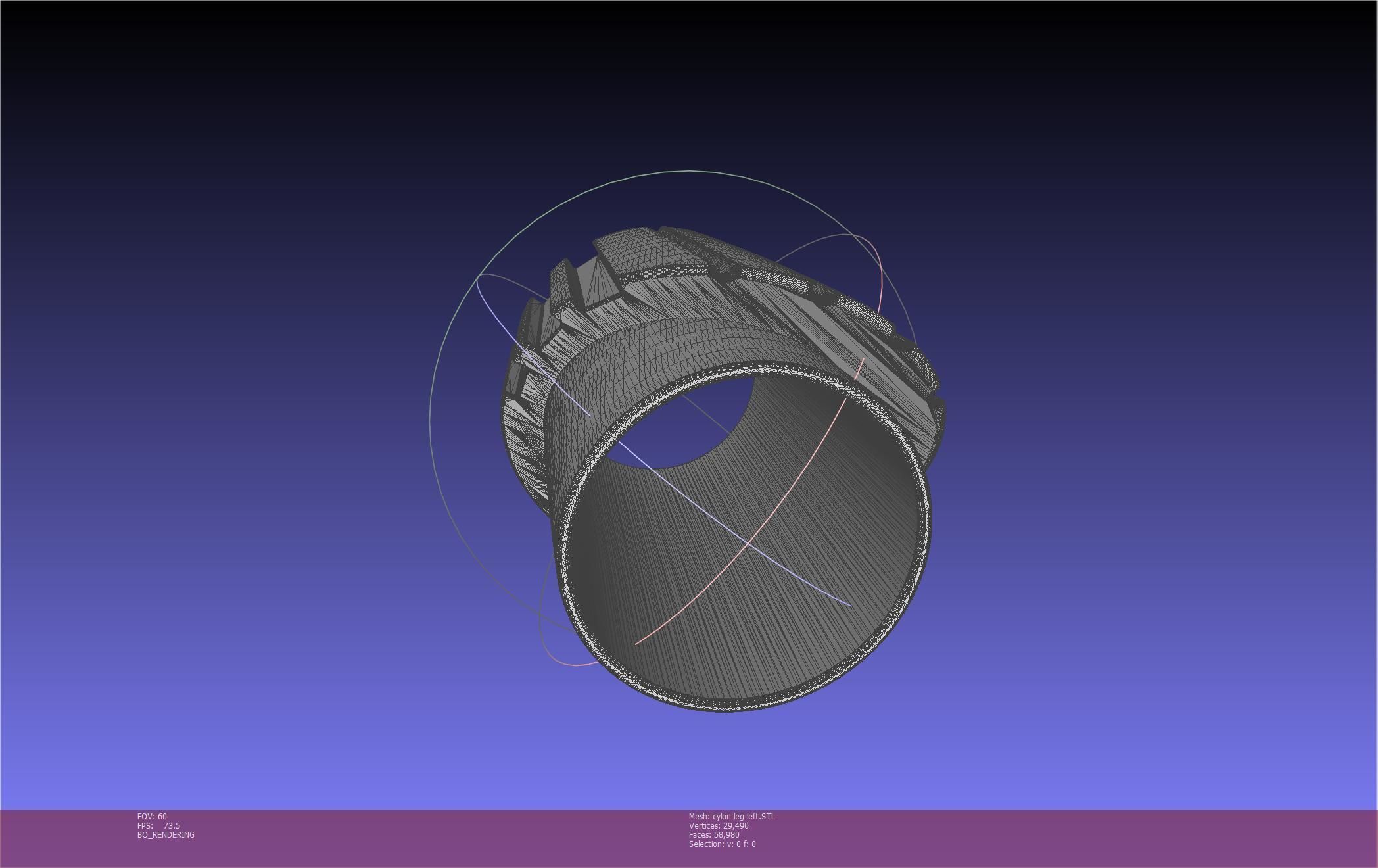 Battlestar Galactica Cylon Leg And Beltclips 3D print model_19