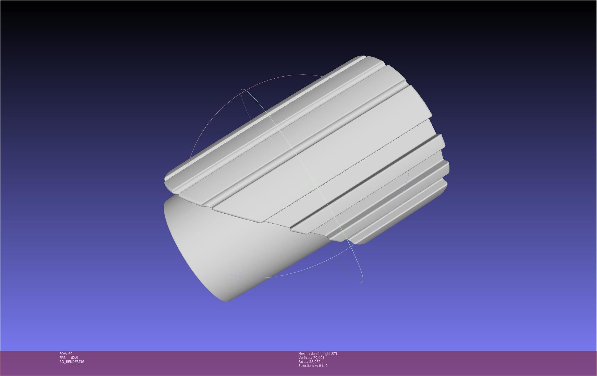 Battlestar Galactica Cylon Leg And Beltclips 3D print model_36