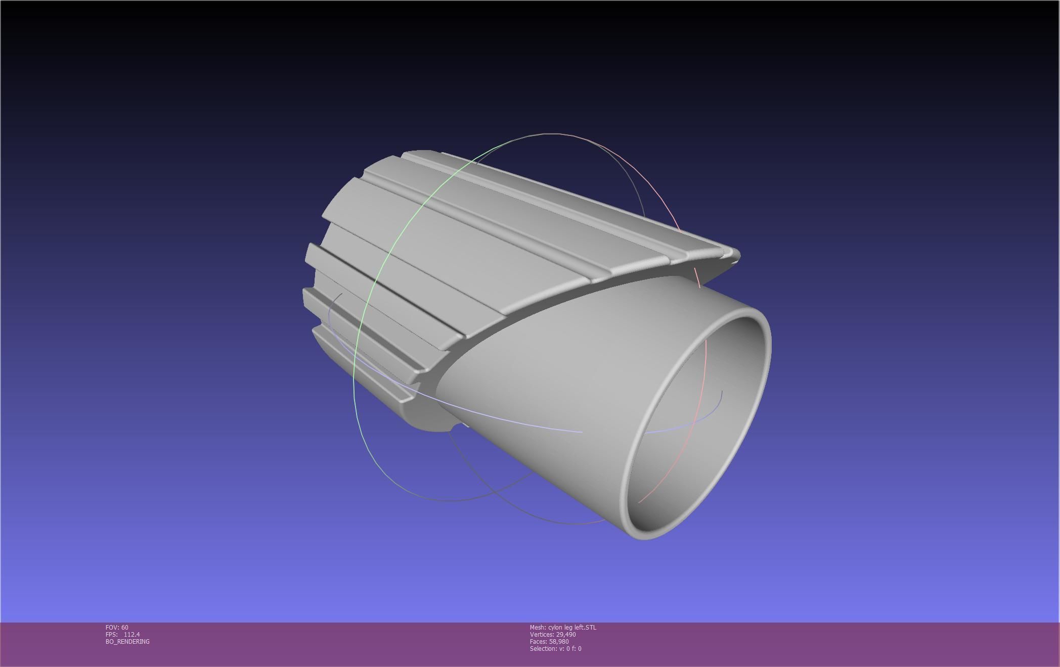 Battlestar Galactica Cylon Leg And Beltclips 3D print model_33