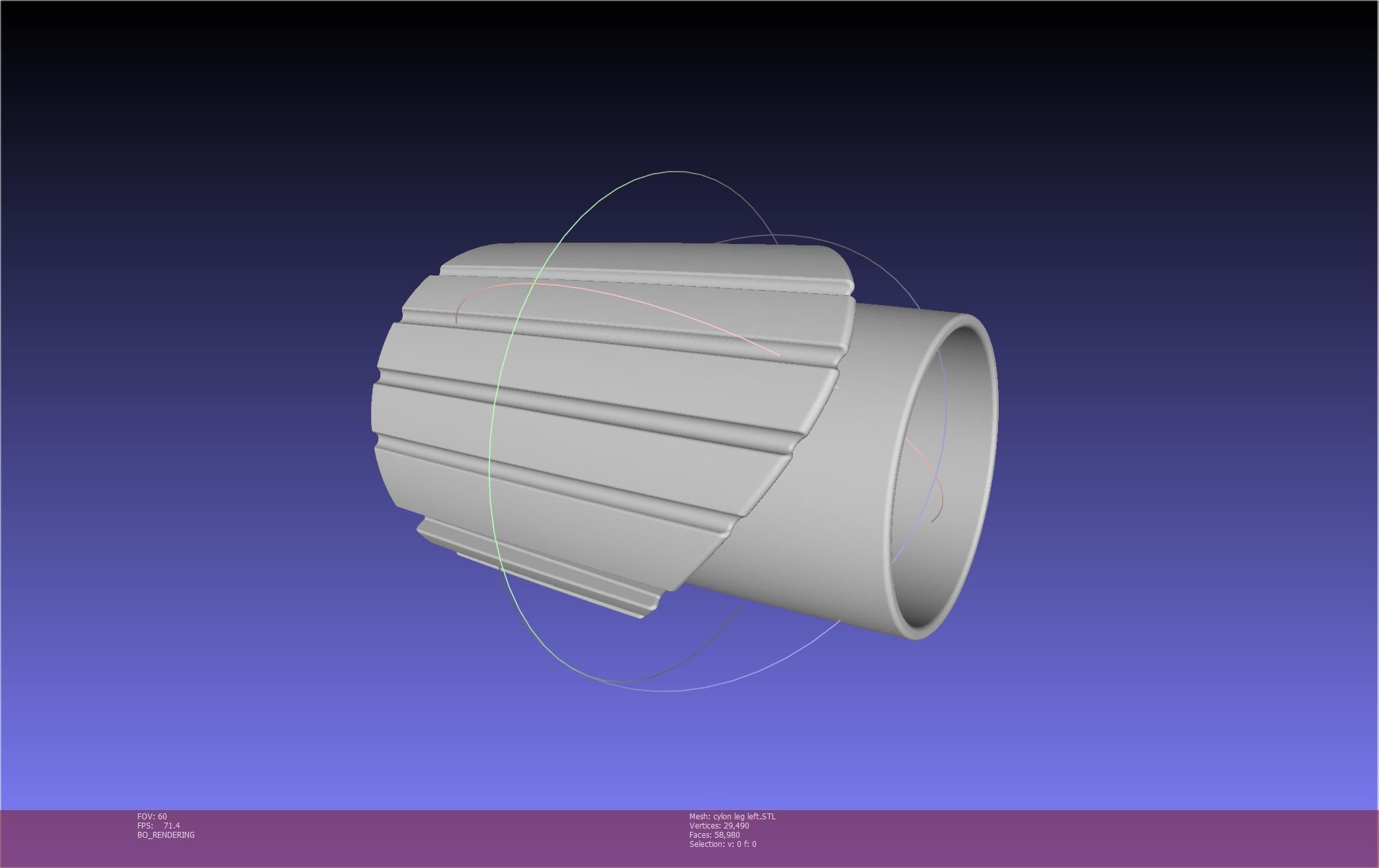 Battlestar Galactica Cylon Leg And Beltclips 3D print model_23