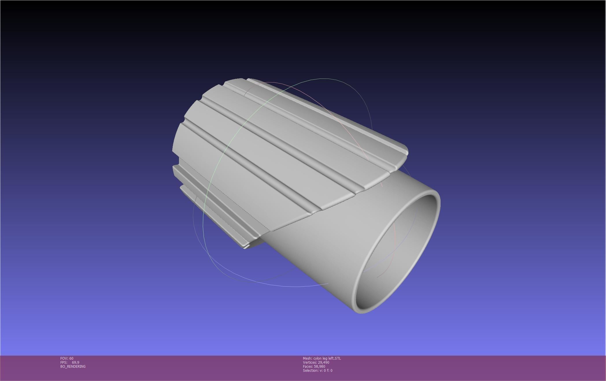Battlestar Galactica Cylon Leg And Beltclips 3D print model_34