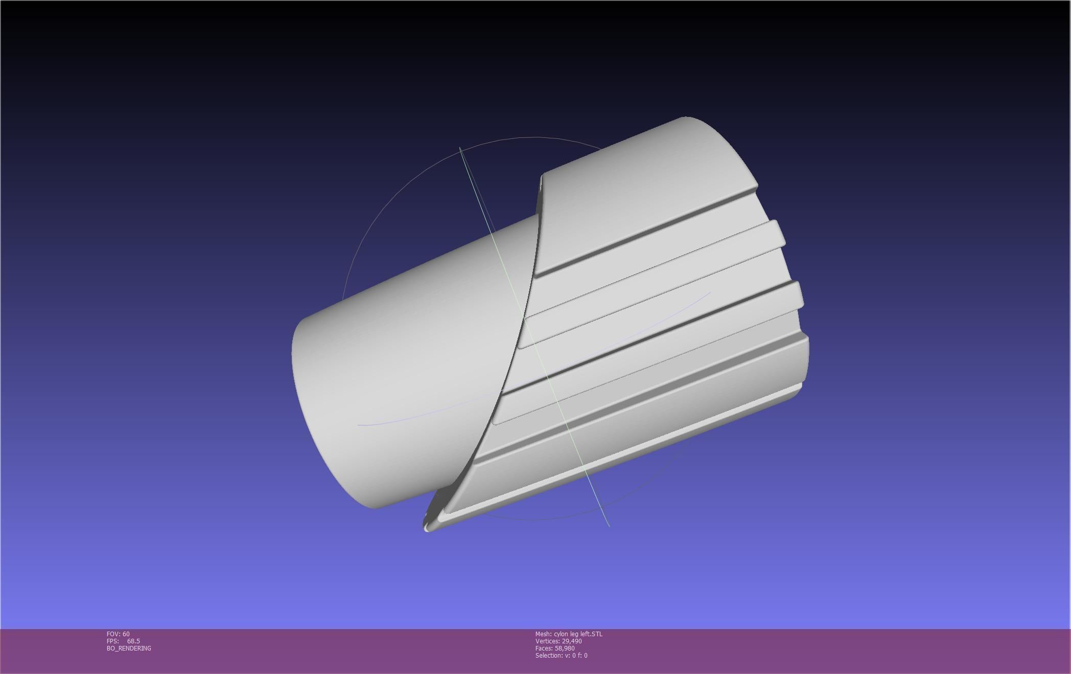 Battlestar Galactica Cylon Leg And Beltclips 3D print model_28