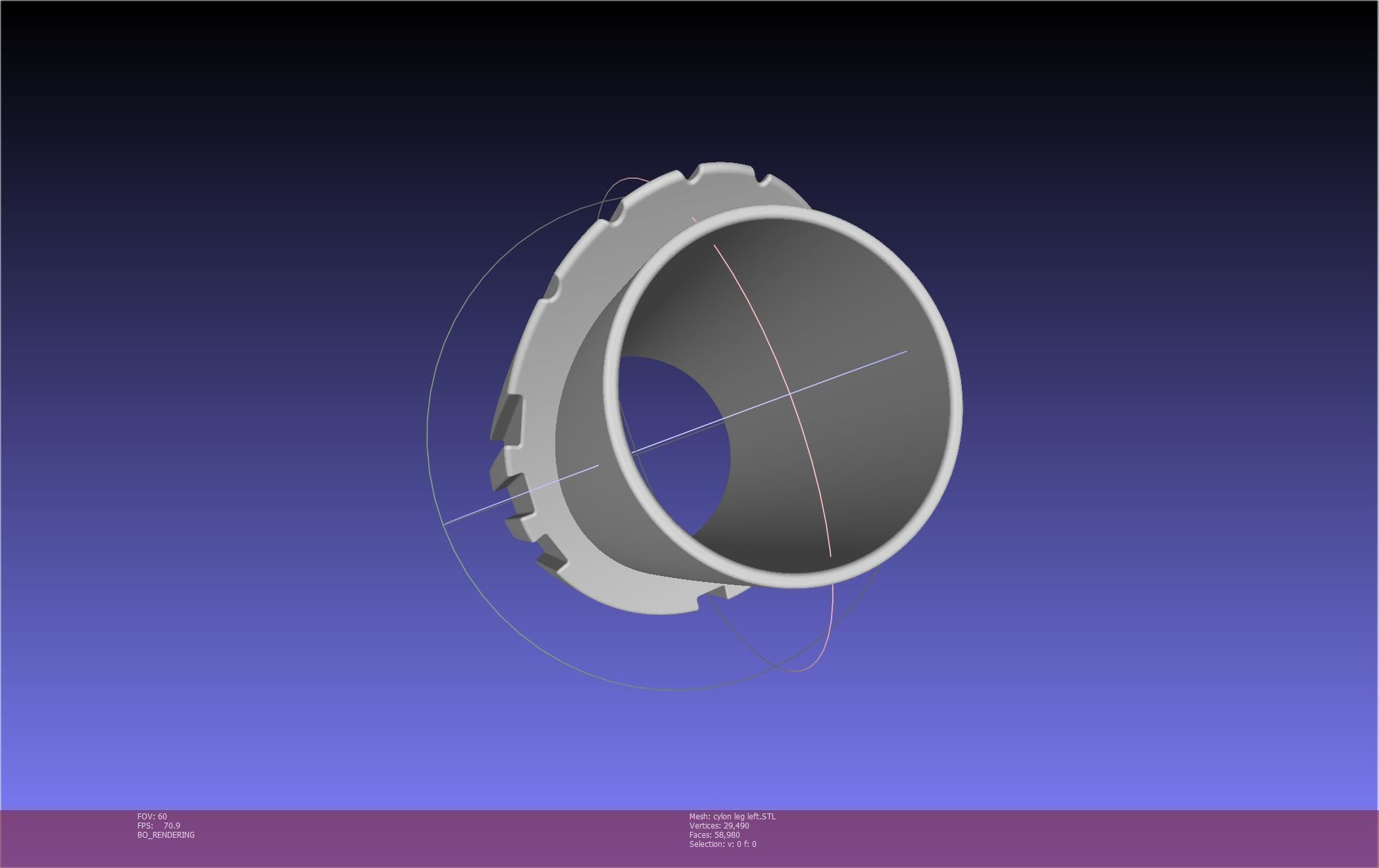 Battlestar Galactica Cylon Leg And Beltclips 3D print model_22