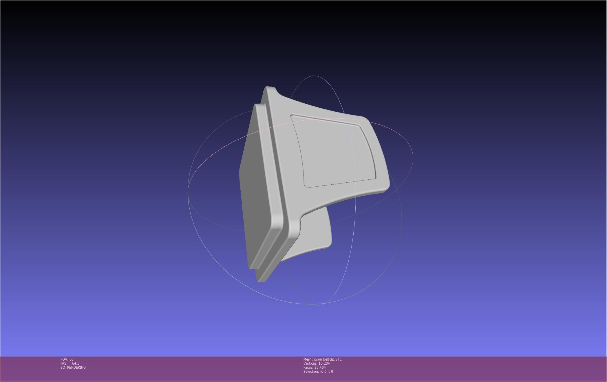 Battlestar Galactica Cylon Leg And Beltclips 3D print model_11