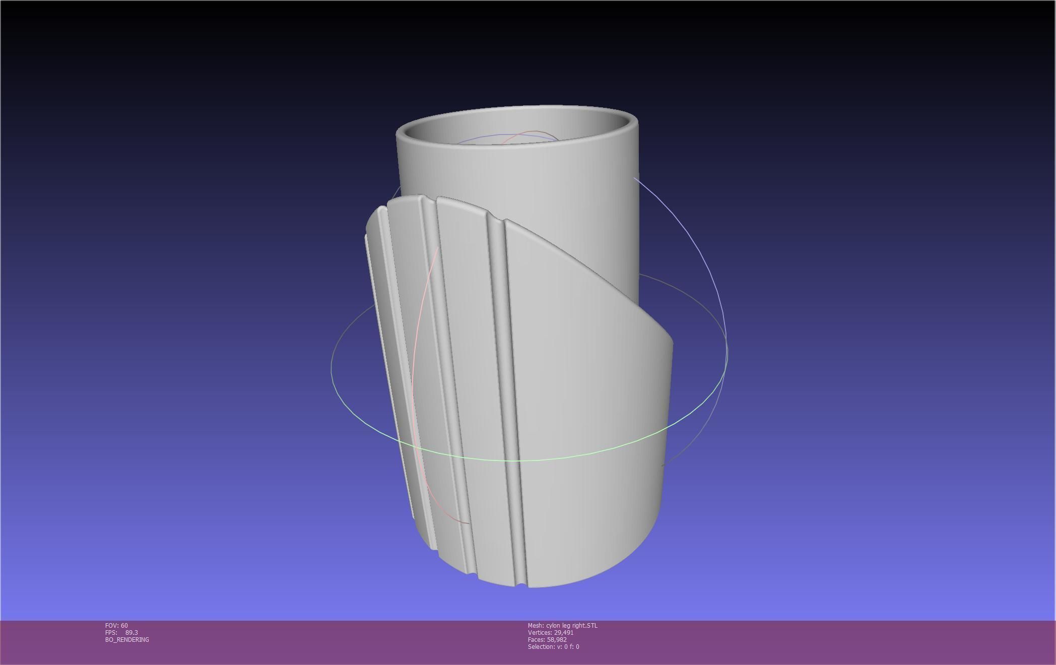 Battlestar Galactica Cylon Leg And Beltclips 3D print model_41