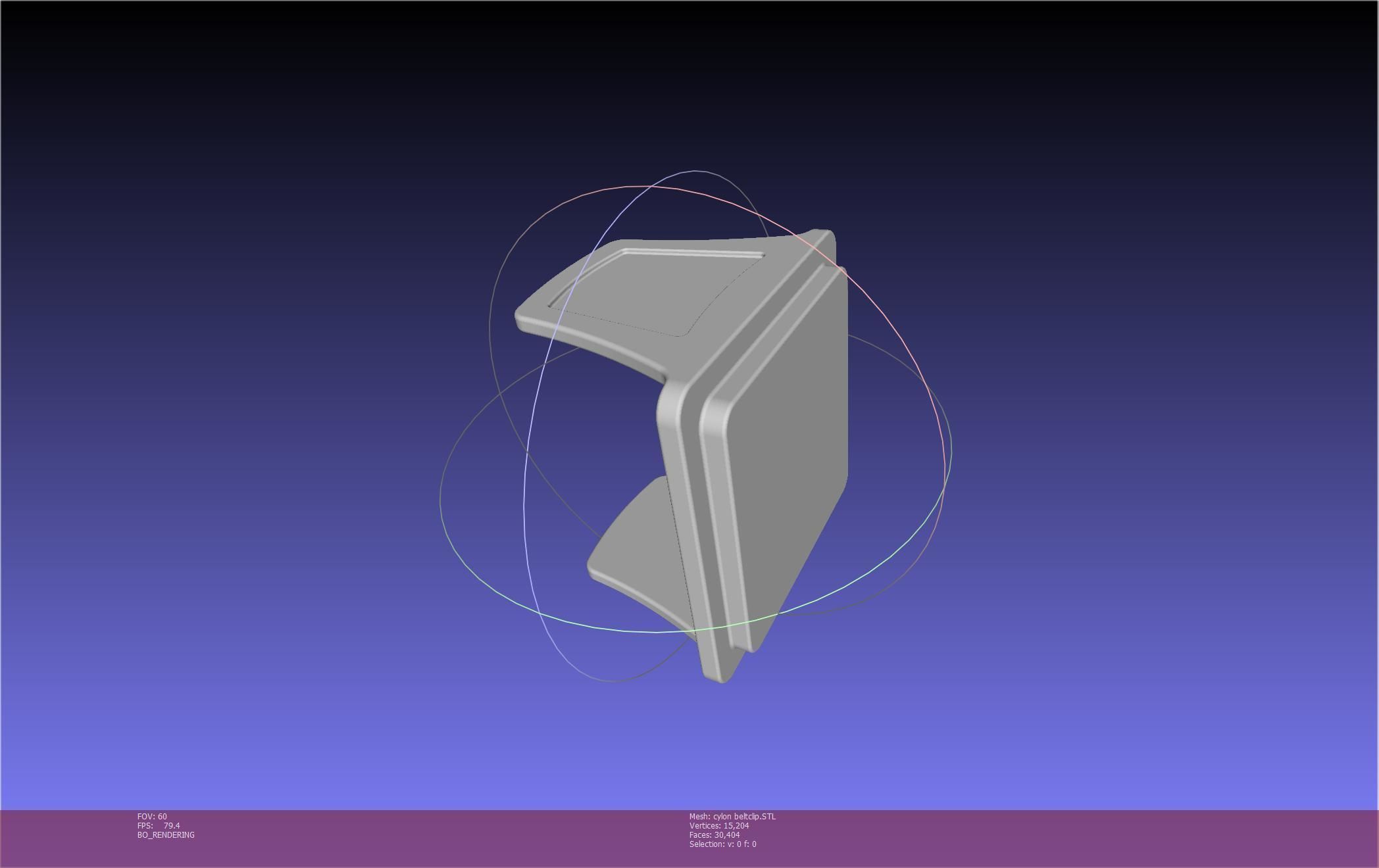 Battlestar Galactica Cylon Leg And Beltclips 3D print model_9
