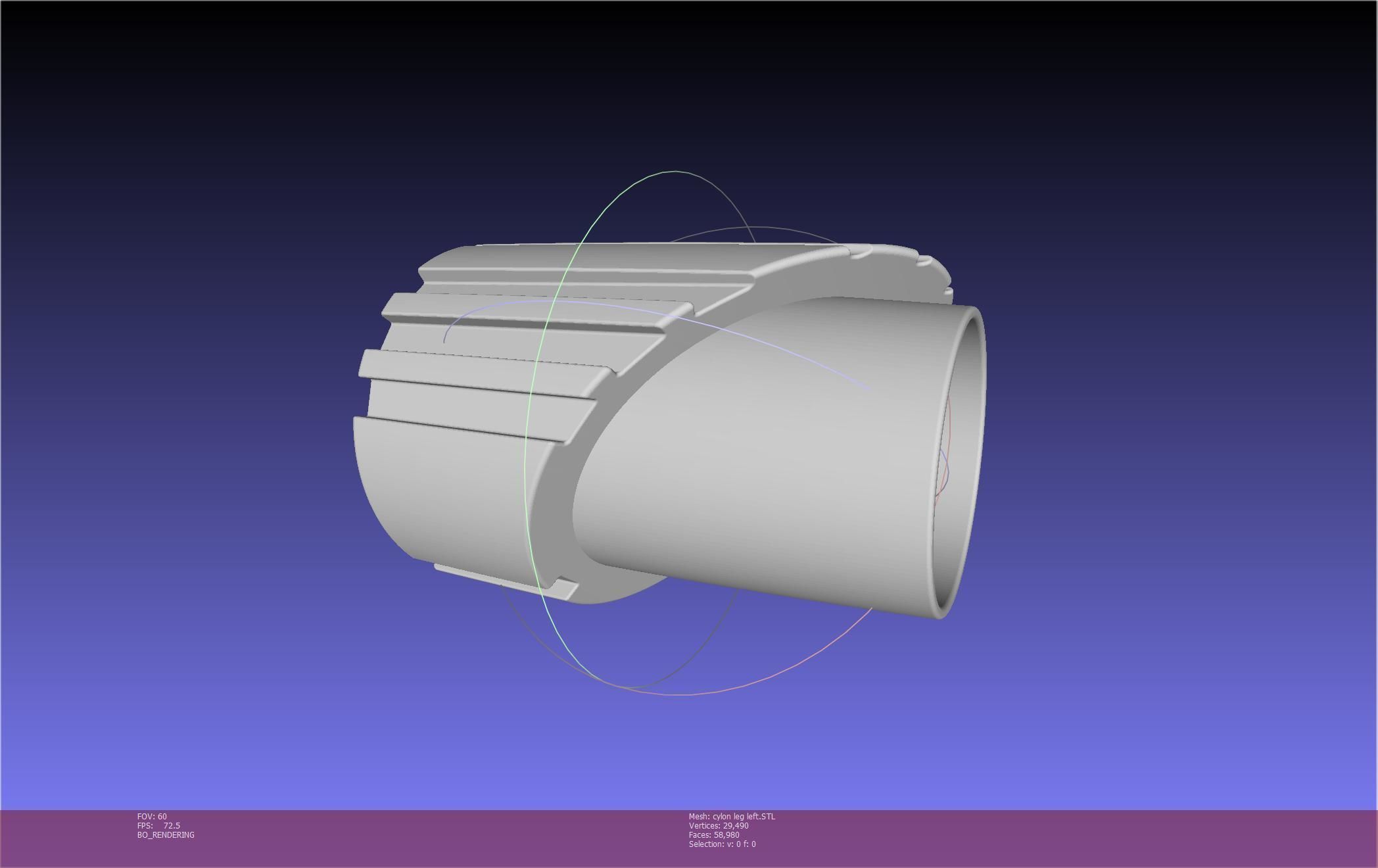 Battlestar Galactica Cylon Leg And Beltclips 3D print model_21