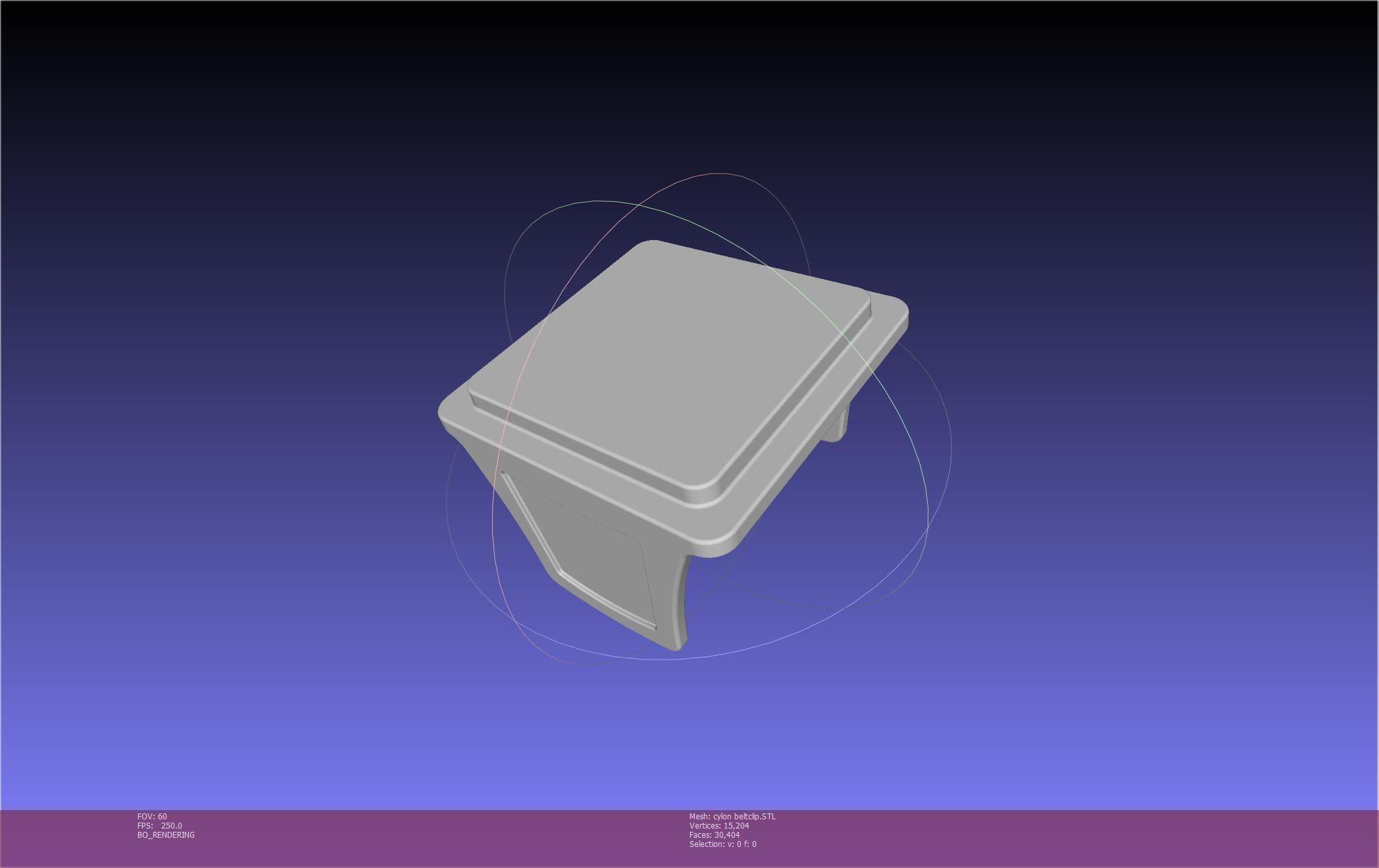 Battlestar Galactica Cylon Leg And Beltclips 3D print model_1