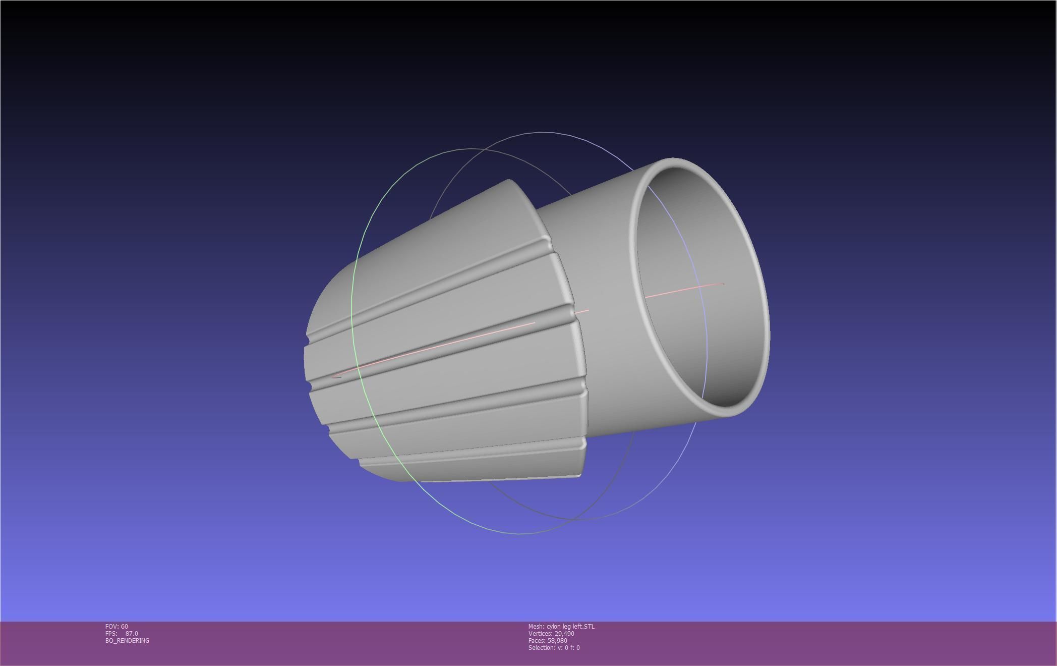 Battlestar Galactica Cylon Leg And Beltclips 3D print model_24