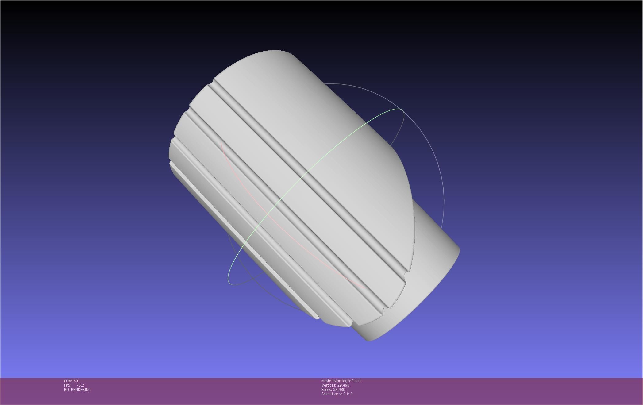 Battlestar Galactica Cylon Leg And Beltclips 3D print model_32
