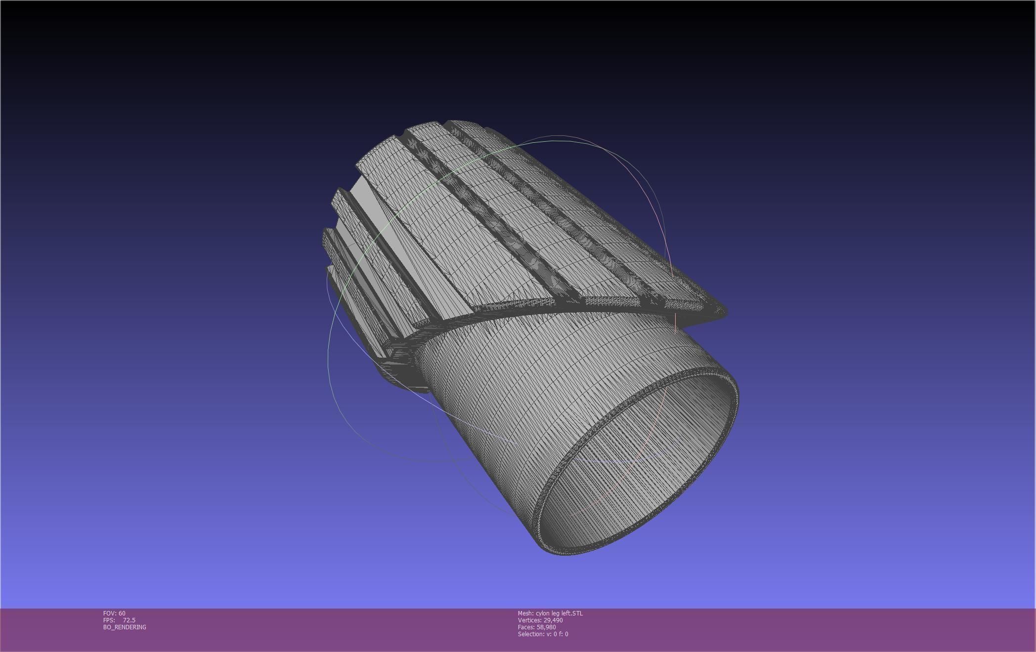 Battlestar Galactica Cylon Leg And Beltclips 3D print model_13