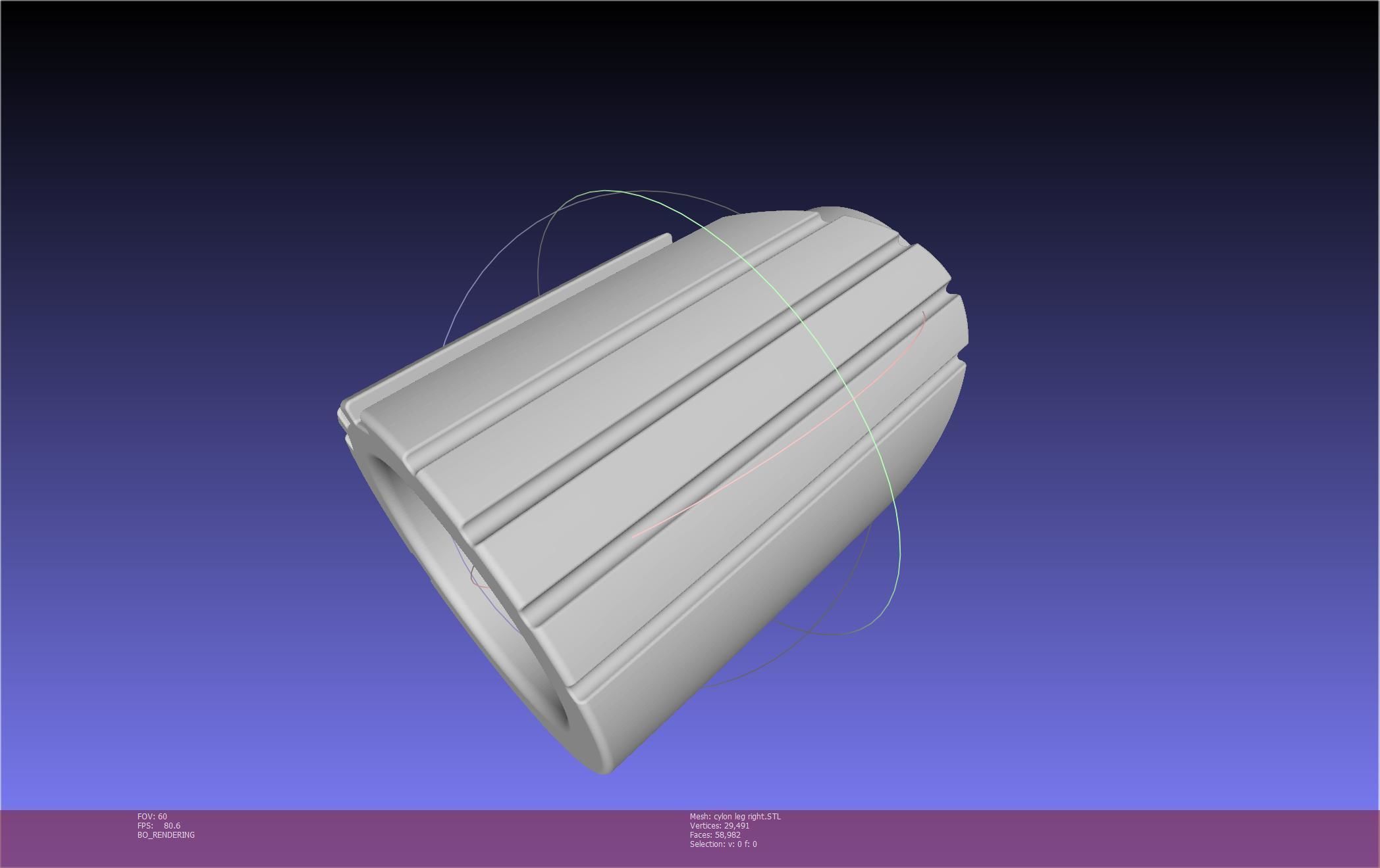 Battlestar Galactica Cylon Leg And Beltclips 3D print model_42