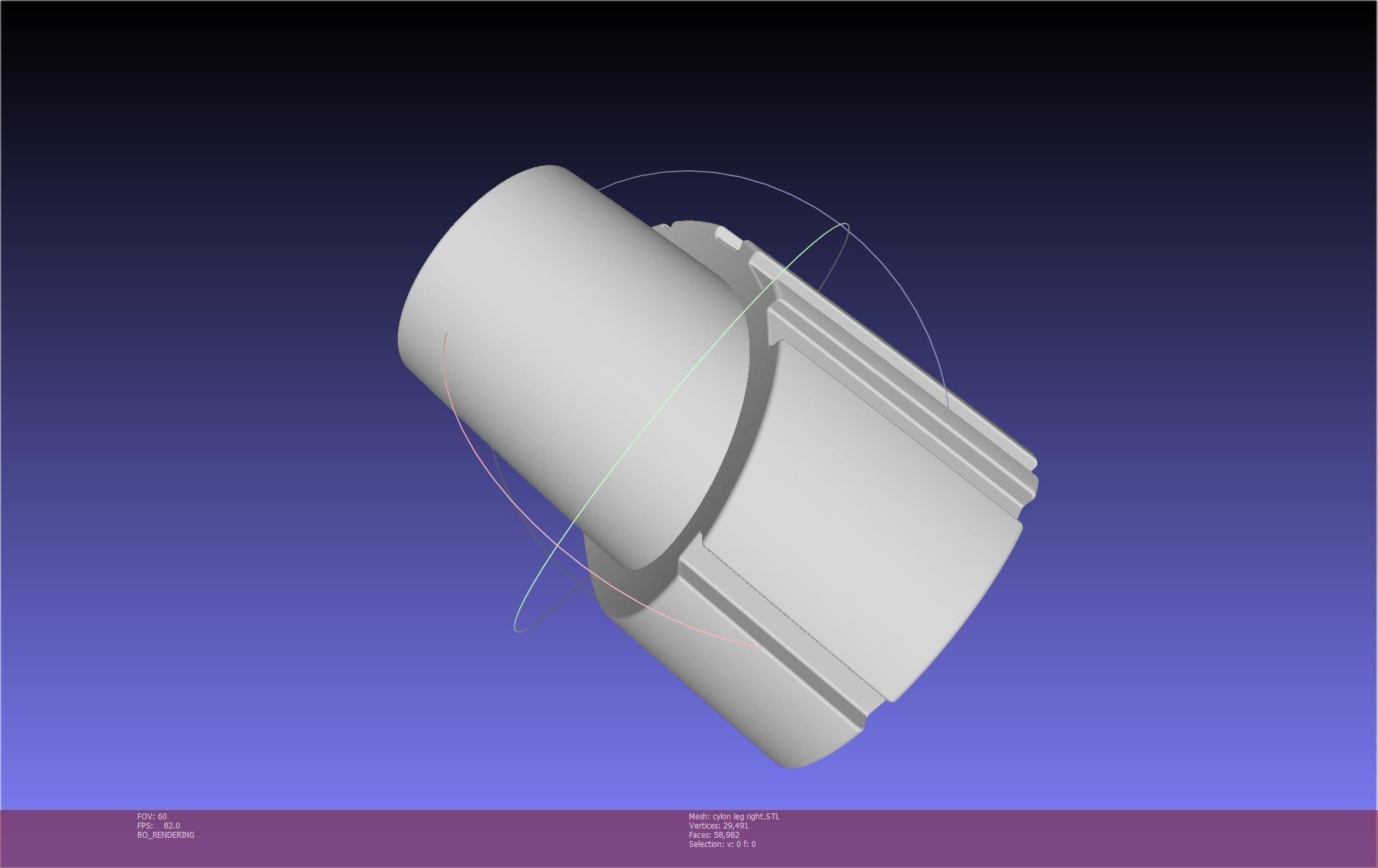 Battlestar Galactica Cylon Leg And Beltclips 3D print model_39