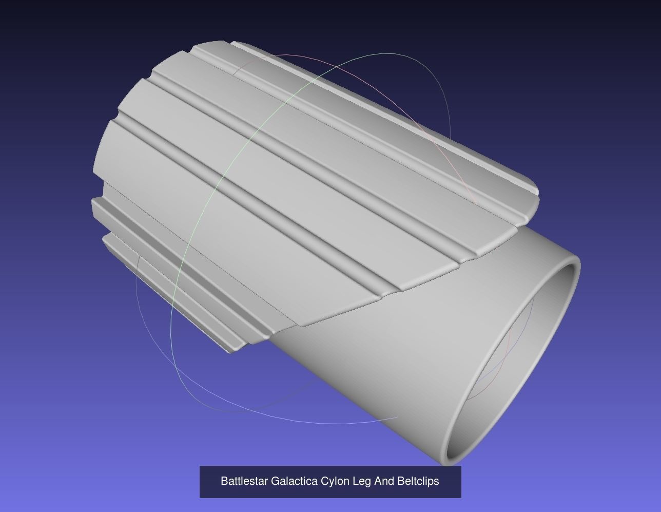 Battlestar Galactica Cylon Costume Set 3D Model Collection_4