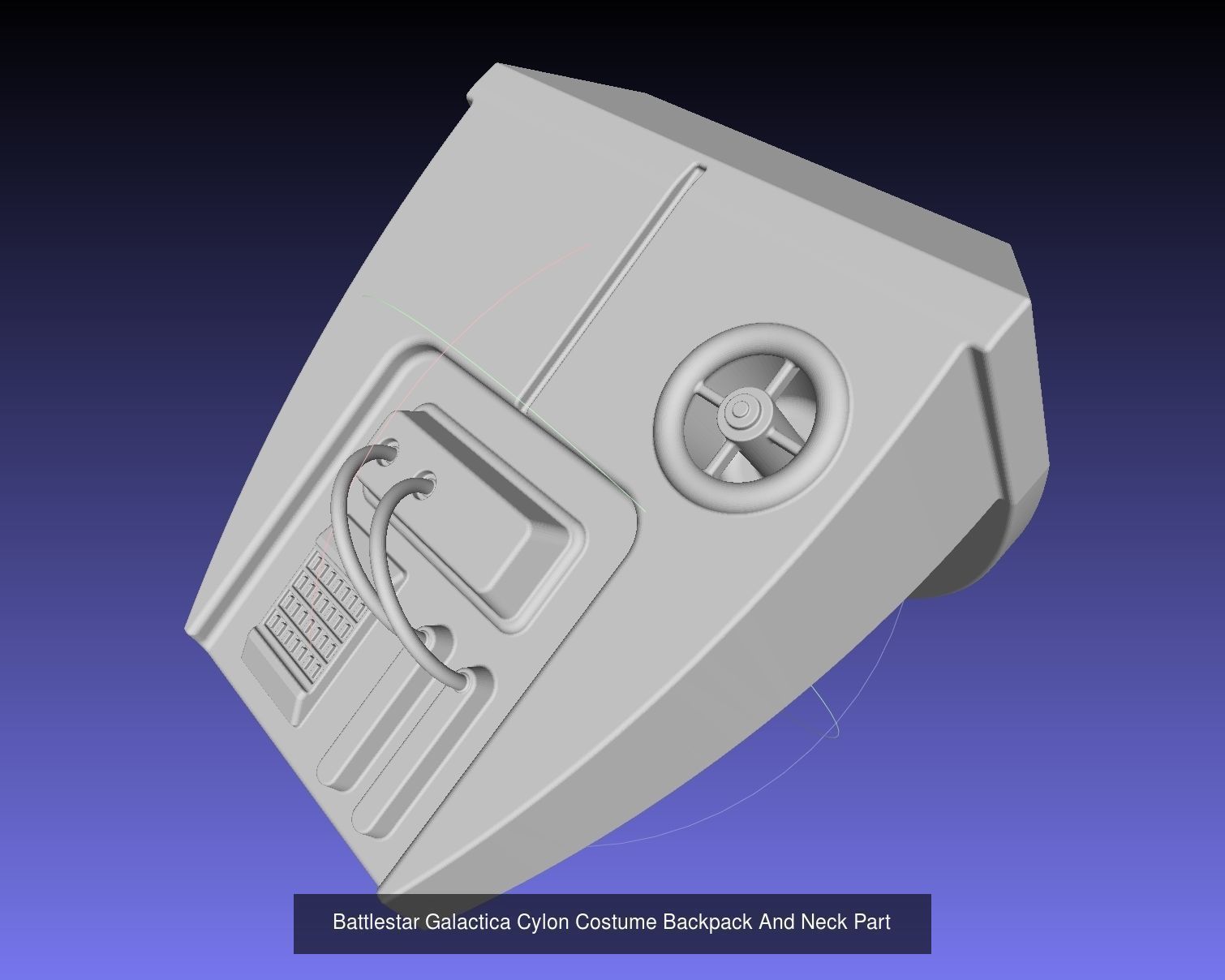 Battlestar Galactica Cylon Costume Set 3D Model Collection_5